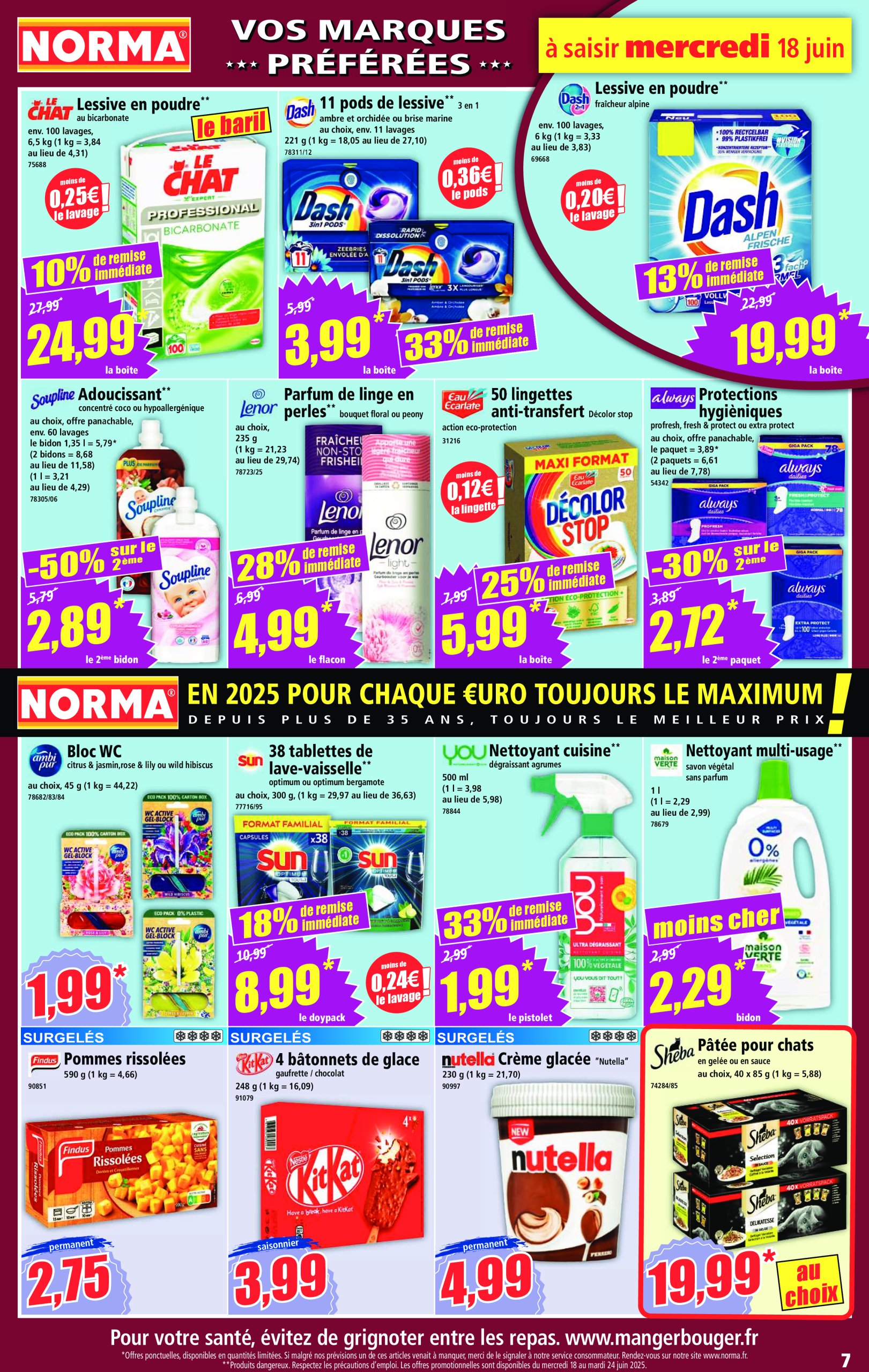 norma - Catalogue NORMA valable du 18/06 au 24/06 - page: 7