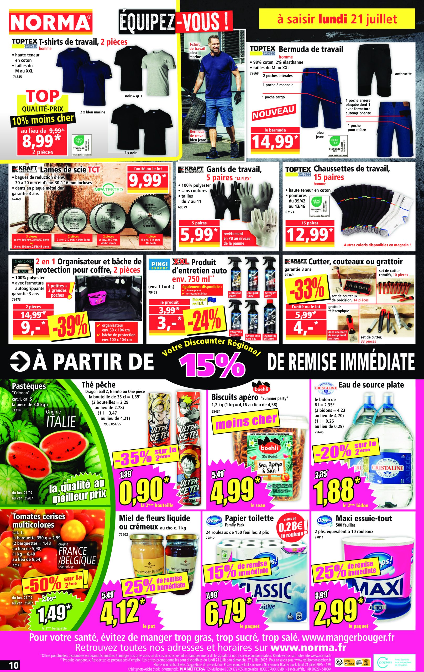 norma - Catalogue NORMA valable du 16/07 au 22/07 - page: 10