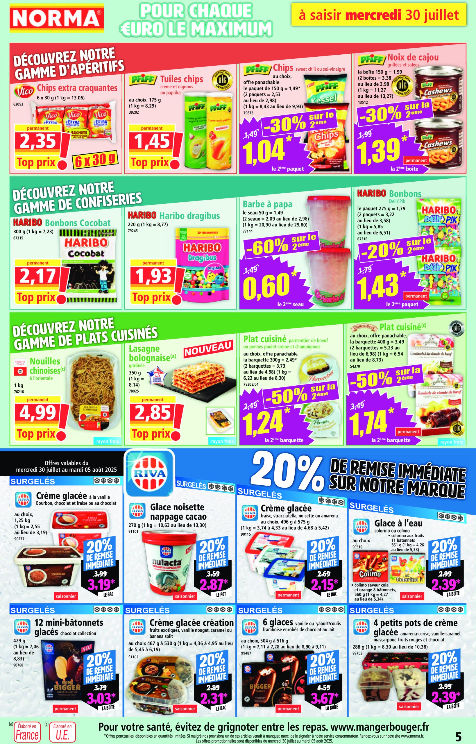 norma - Catalogue NORMA valable du 30/07 au 05/08 - page: 5