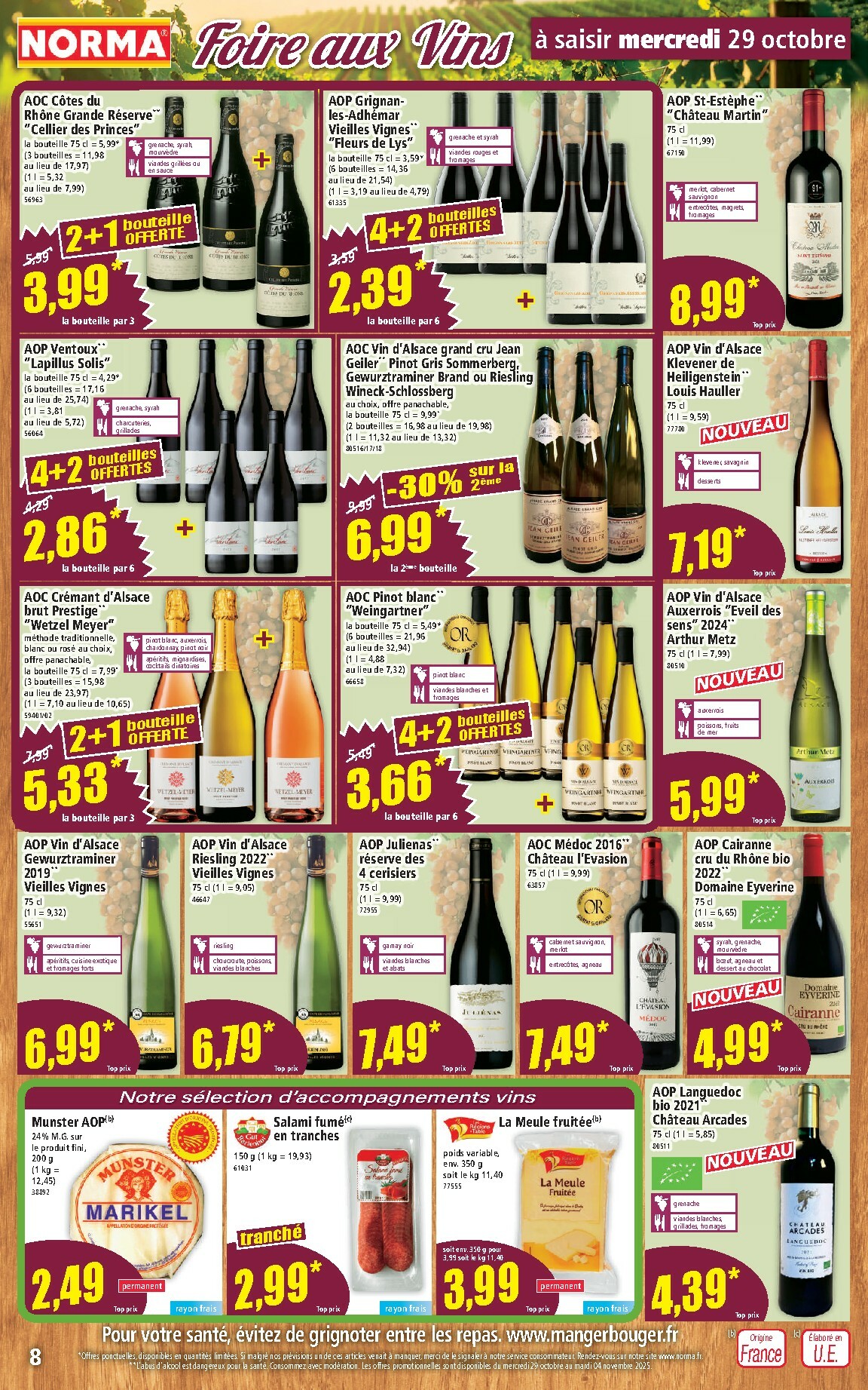 norma - Catalogue NORMA valable du 29/10 au 04/11 - page: 8