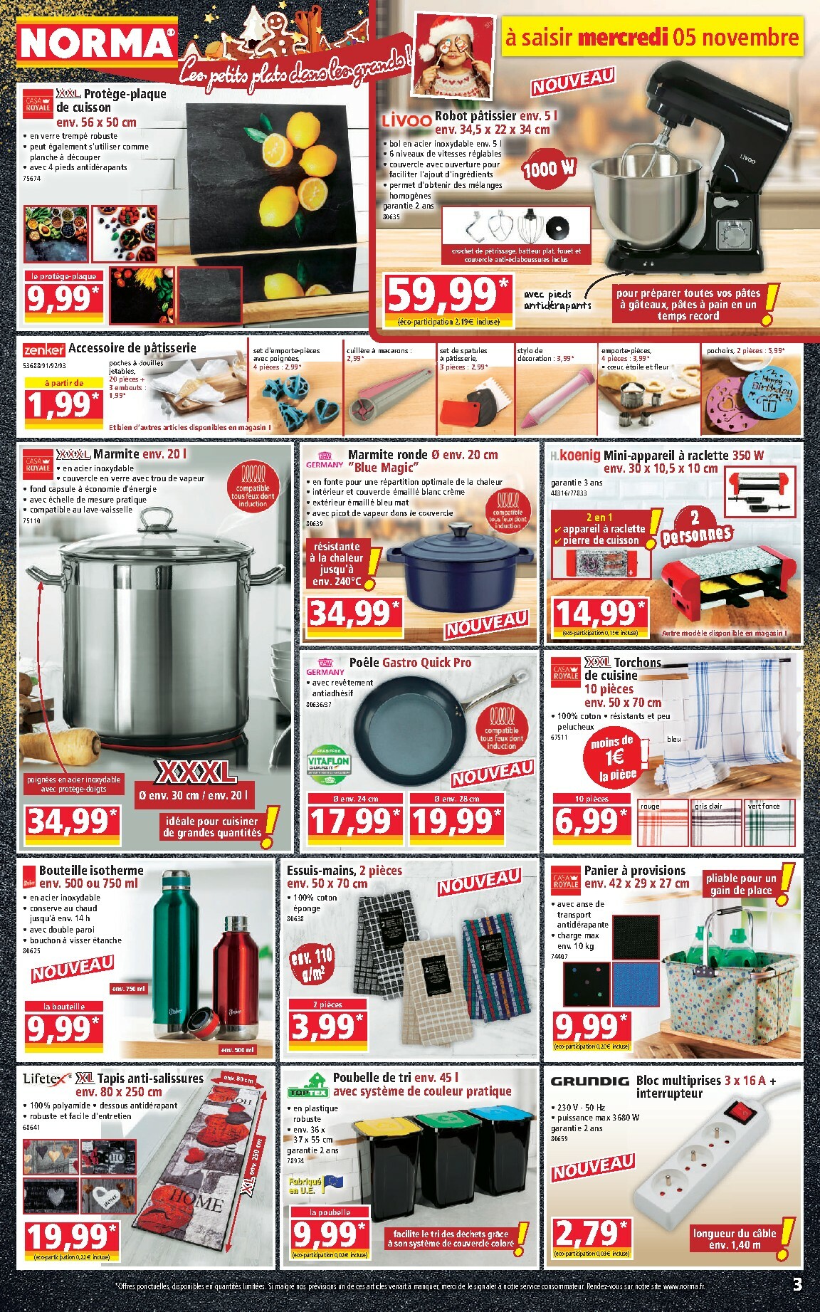 norma - Catalogue NORMA valable du 05/11 au 11/11 - page: 3