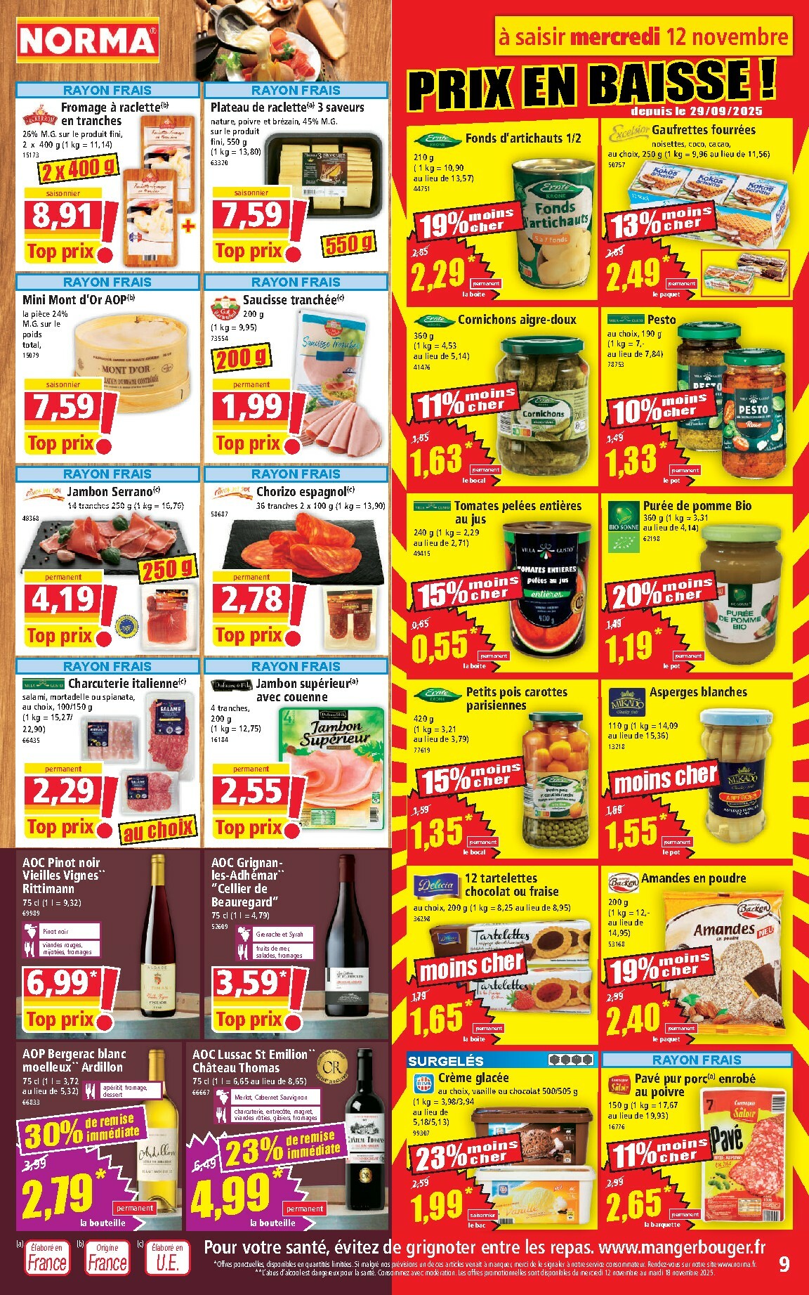 norma - Catalogue NORMA valable du 12/11 au 18/11 - page: 9