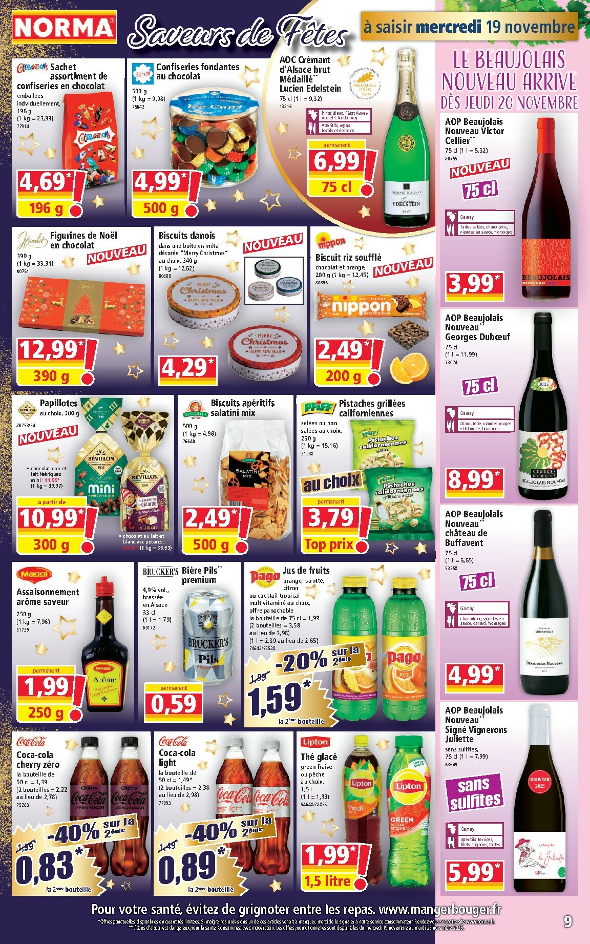 norma - Catalogue NORMA valable du 19/11 au 25/11 - page: 9