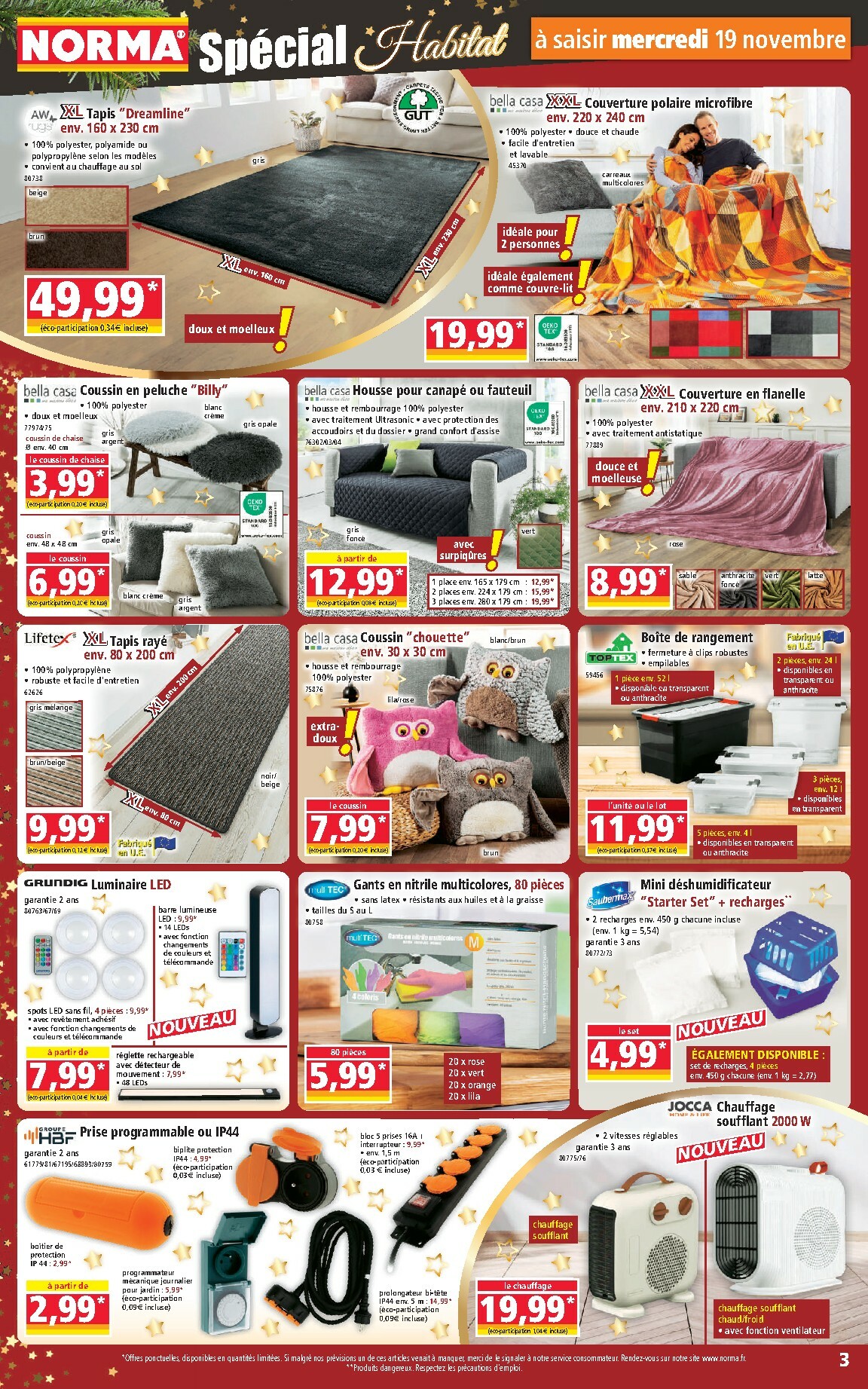 norma - Catalogue NORMA valable du 19/11 au 25/11 - page: 3