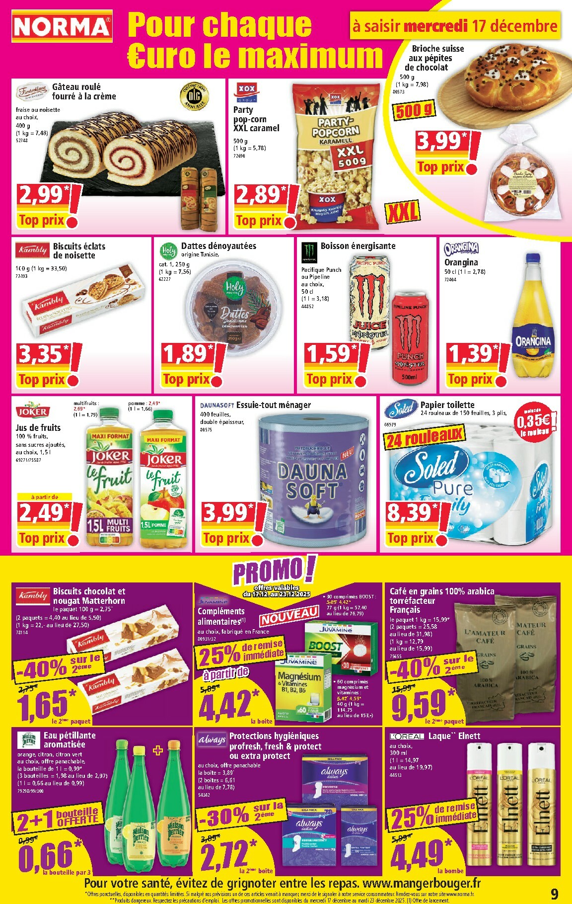 norma - Catalogue NORMA valable du 17/12 au 23/12 - page: 9