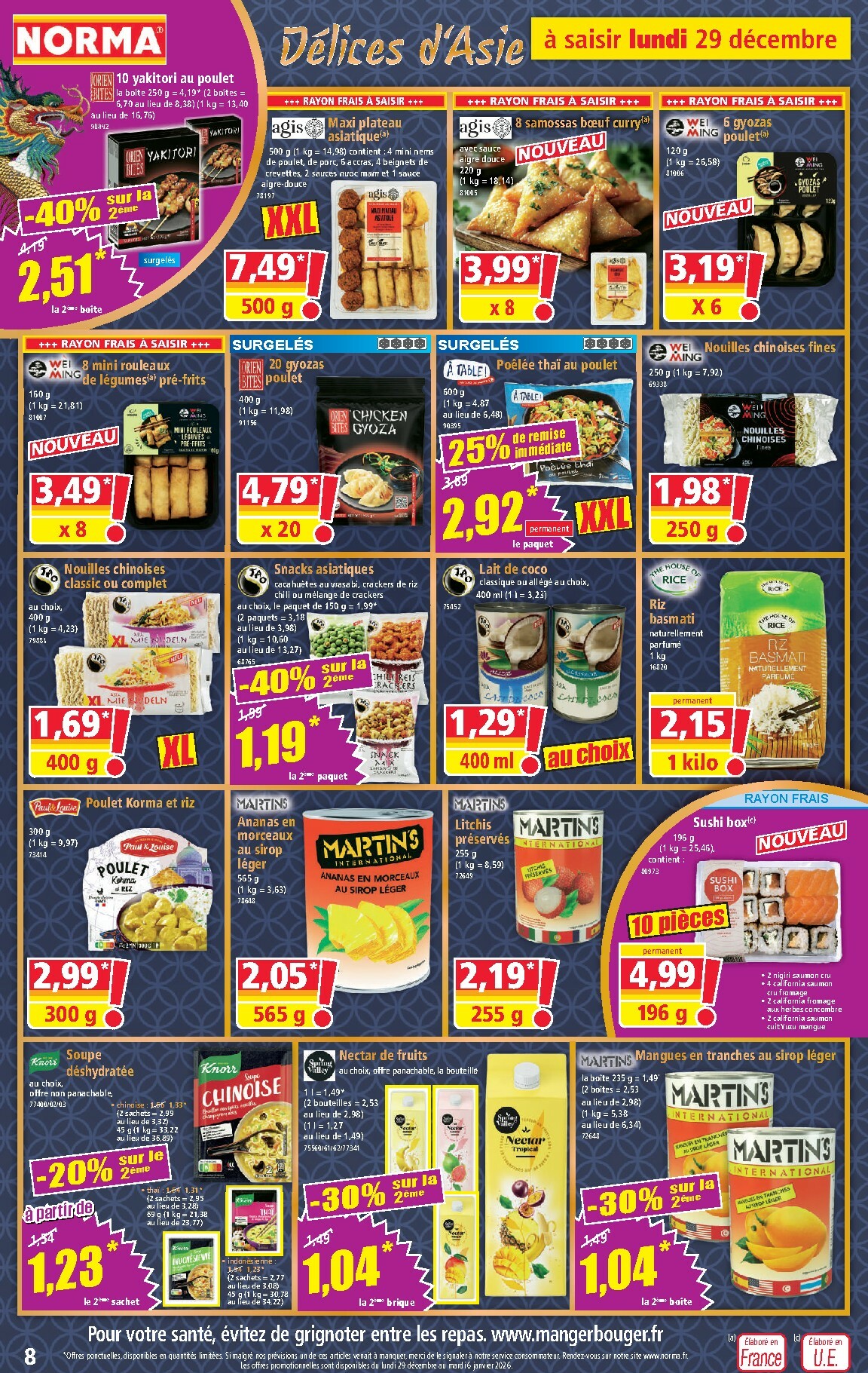 norma - Catalogue NORMA valable du 29/12 au 04/01 - page: 8