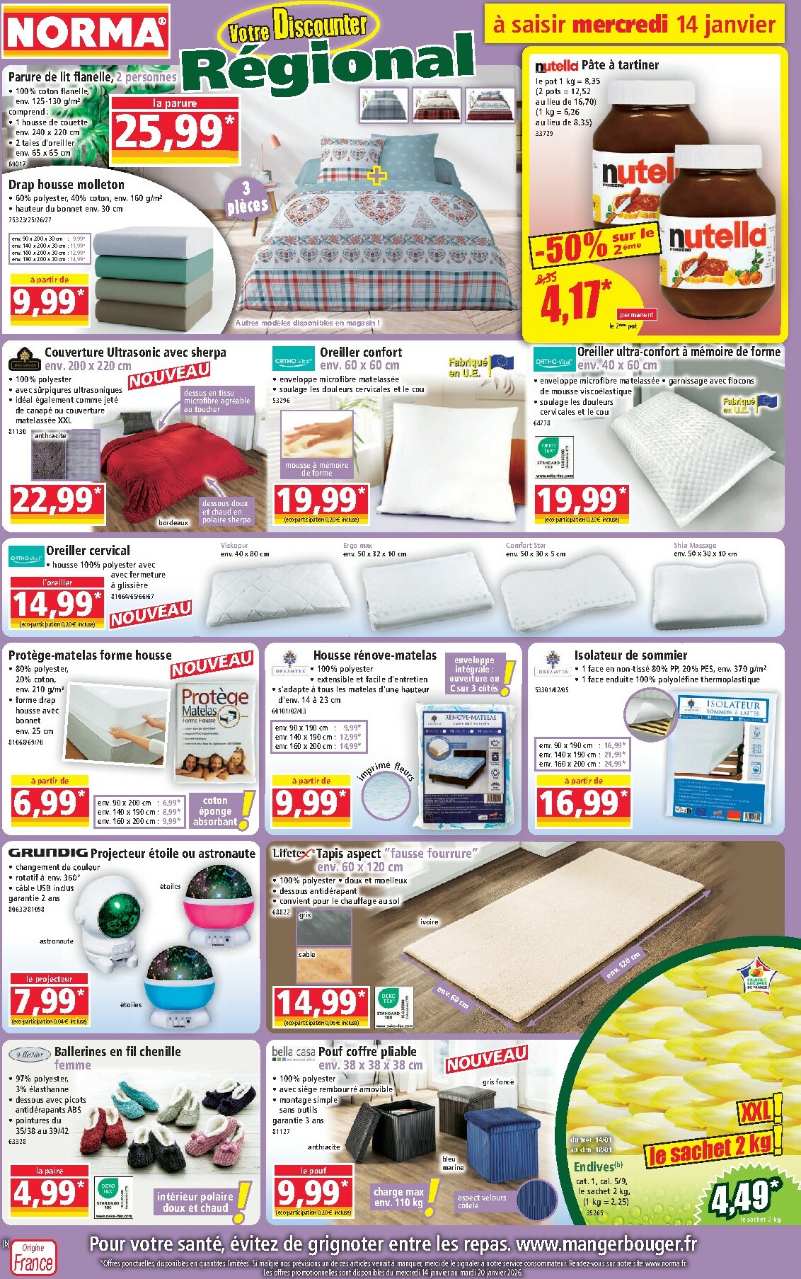 norma - Catalogue NORMA valable du 14/01 au 20/01