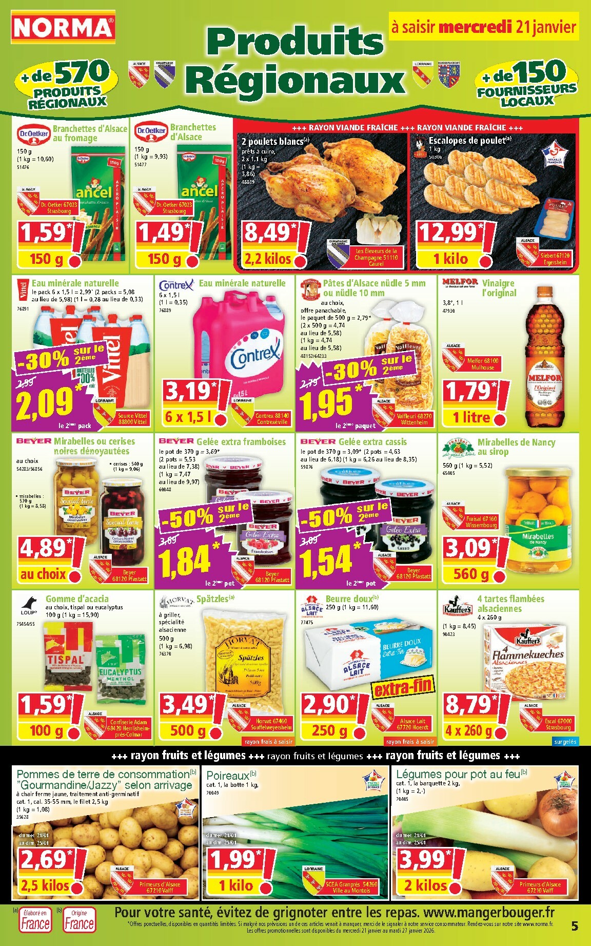 norma - Catalogue NORMA valable du 21/01 au 27/01 - page: 5