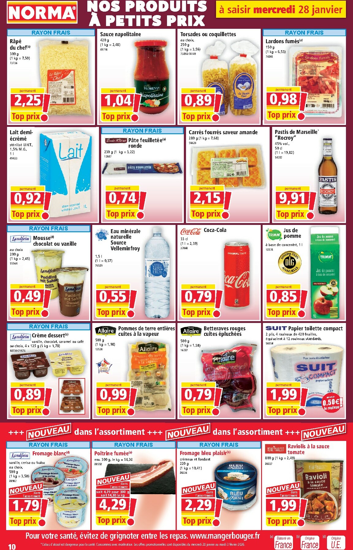 norma - Catalogue NORMA valable du 28/01 au 03/02 - page: 10