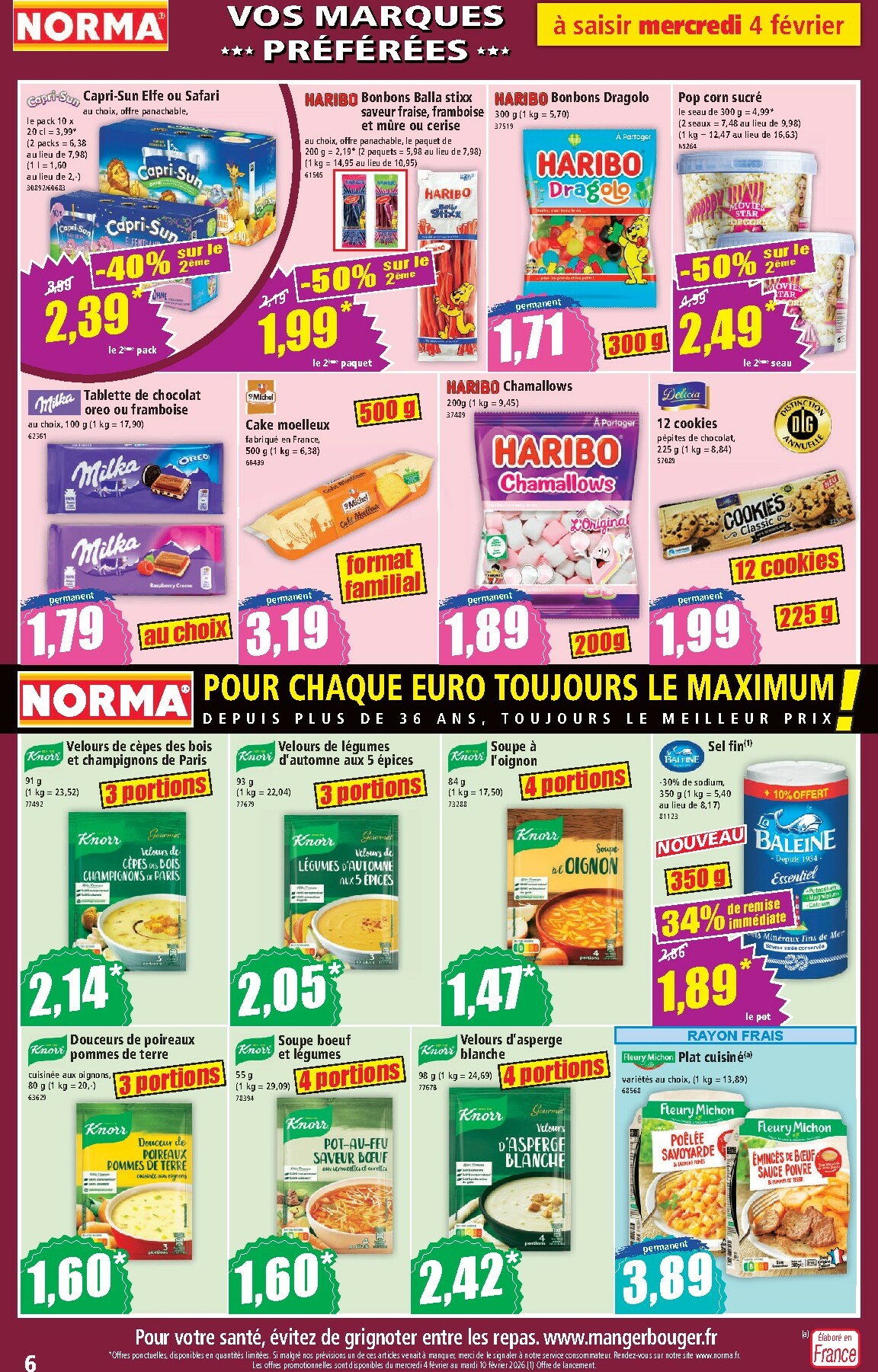 norma - Catalogue NORMA valable du 04/02 au 10/02 - page: 6