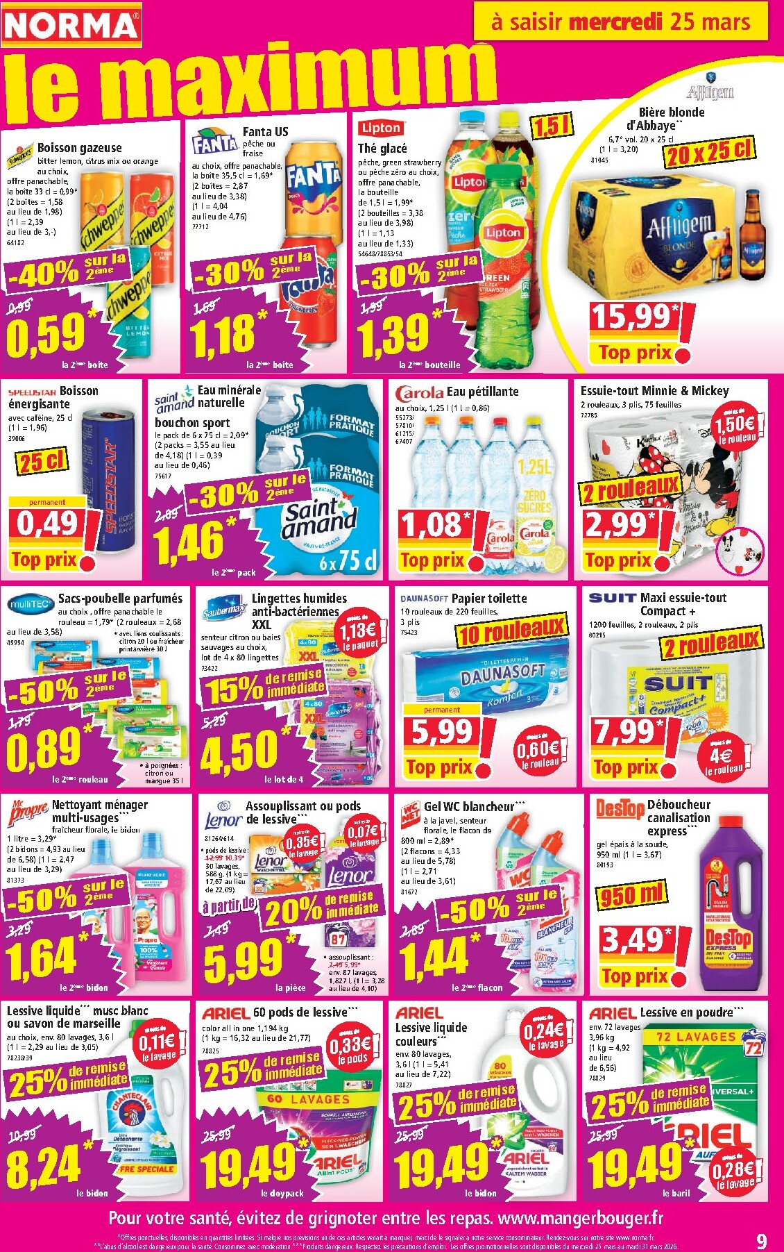 norma - Catalogue NORMA valable du 25/03/2026 au 31/03/2026 - page: 9