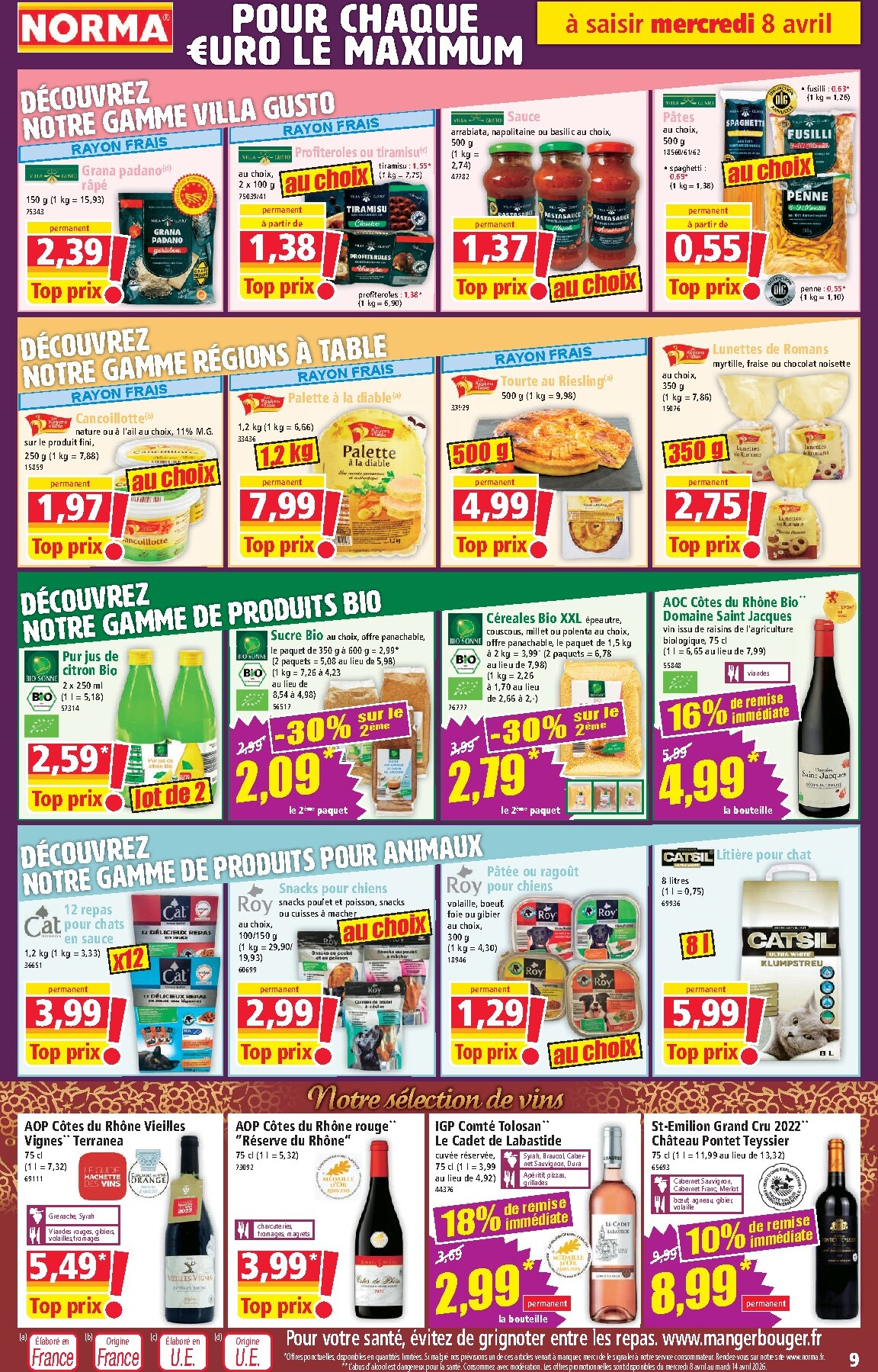 norma - Catalogue NORMA valable du 08/04/2026 au 14/04/2026 - page: 9
