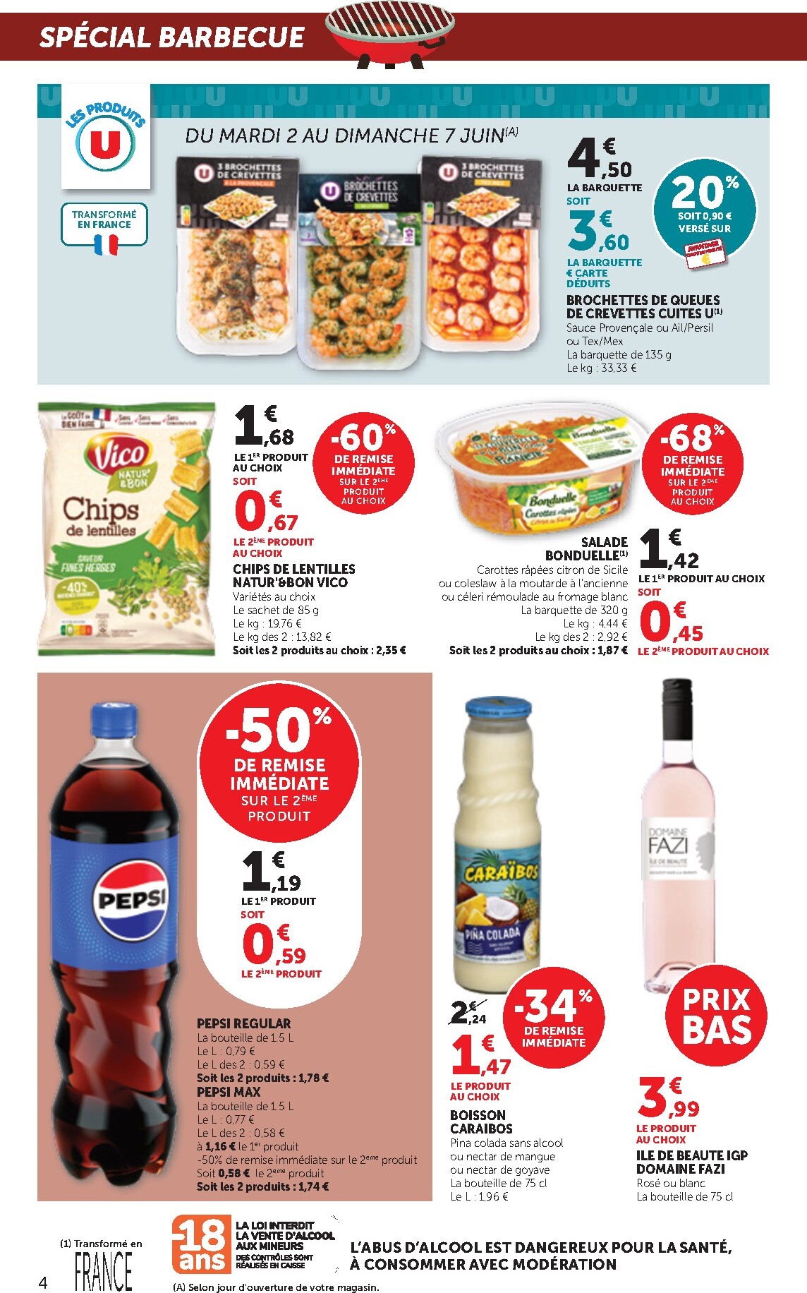 bi1 - Current Bi1 - Supermarché leaflet valid from du mardi 02/06/2026 to du dimanche 14/06/2026 - page: 4