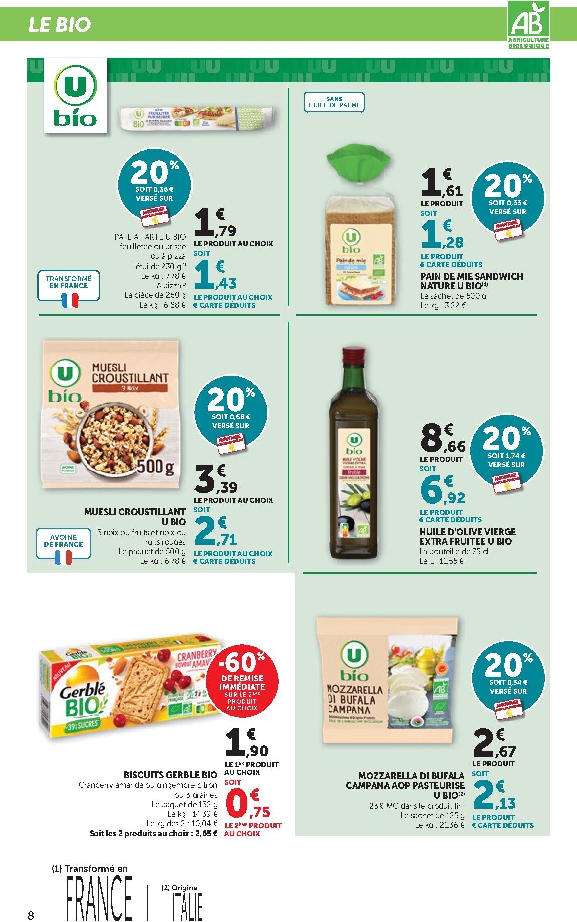bi1 - Current Bi1 - Supermarché leaflet valid from du mardi 23/06/2026 to du dimanche 05/07/2026 - page: 8