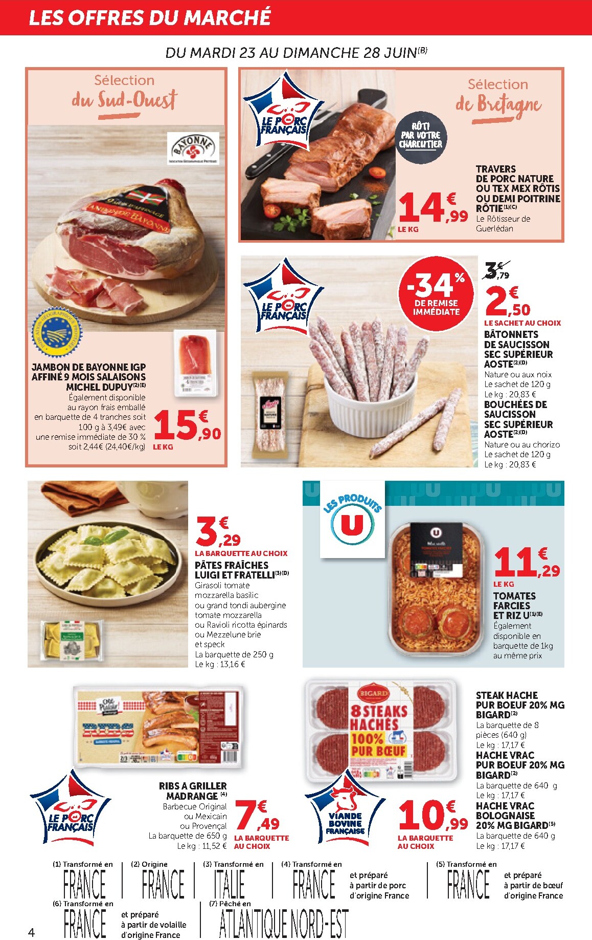 bi1 - Current Bi1 - Supermarché leaflet valid from du mardi 23/06/2026 to du dimanche 05/07/2026 - page: 4