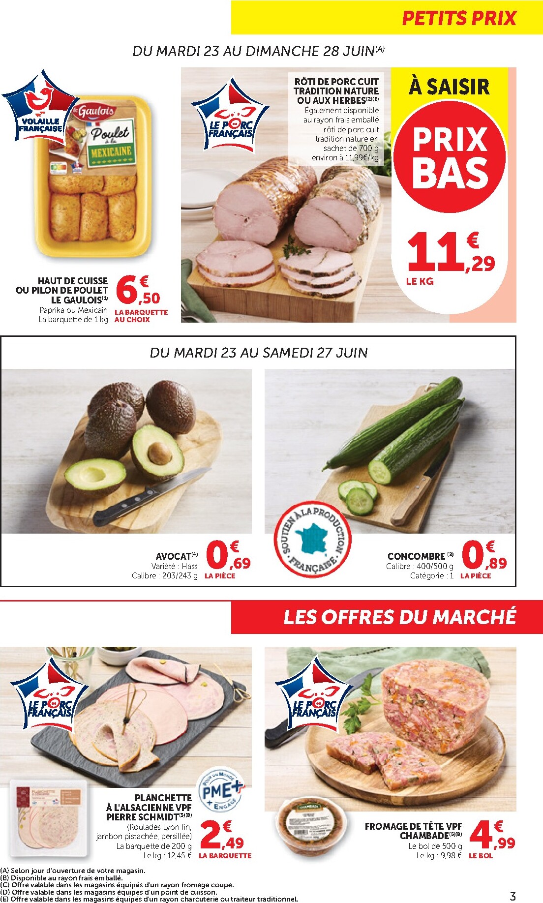 bi1 - Current Bi1 - Supermarché leaflet valid from du mardi 23/06/2026 to du dimanche 05/07/2026 - page: 3