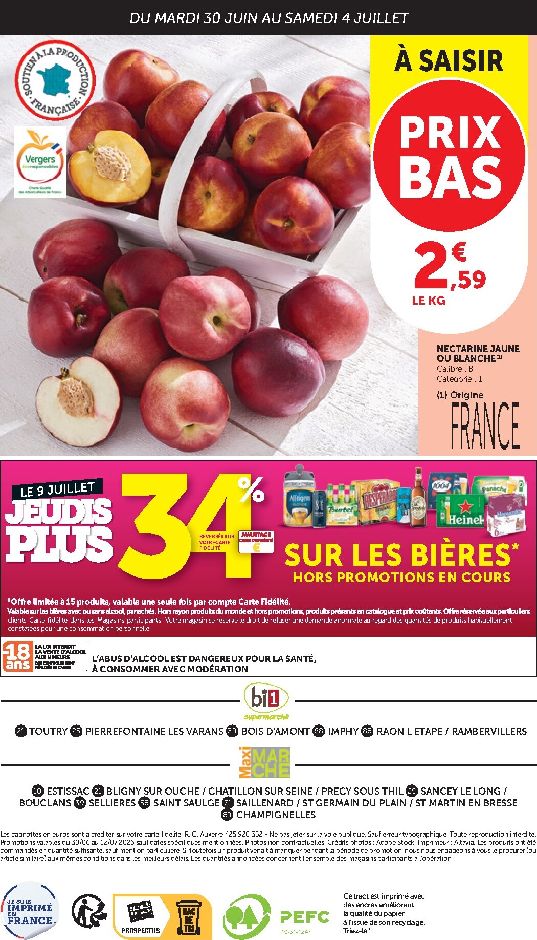 bi1 - Current Bi1 Maxi Marché leaflet valid from du mardi 30/06/2026 to du dimanche 12/07/2026 - page: 12