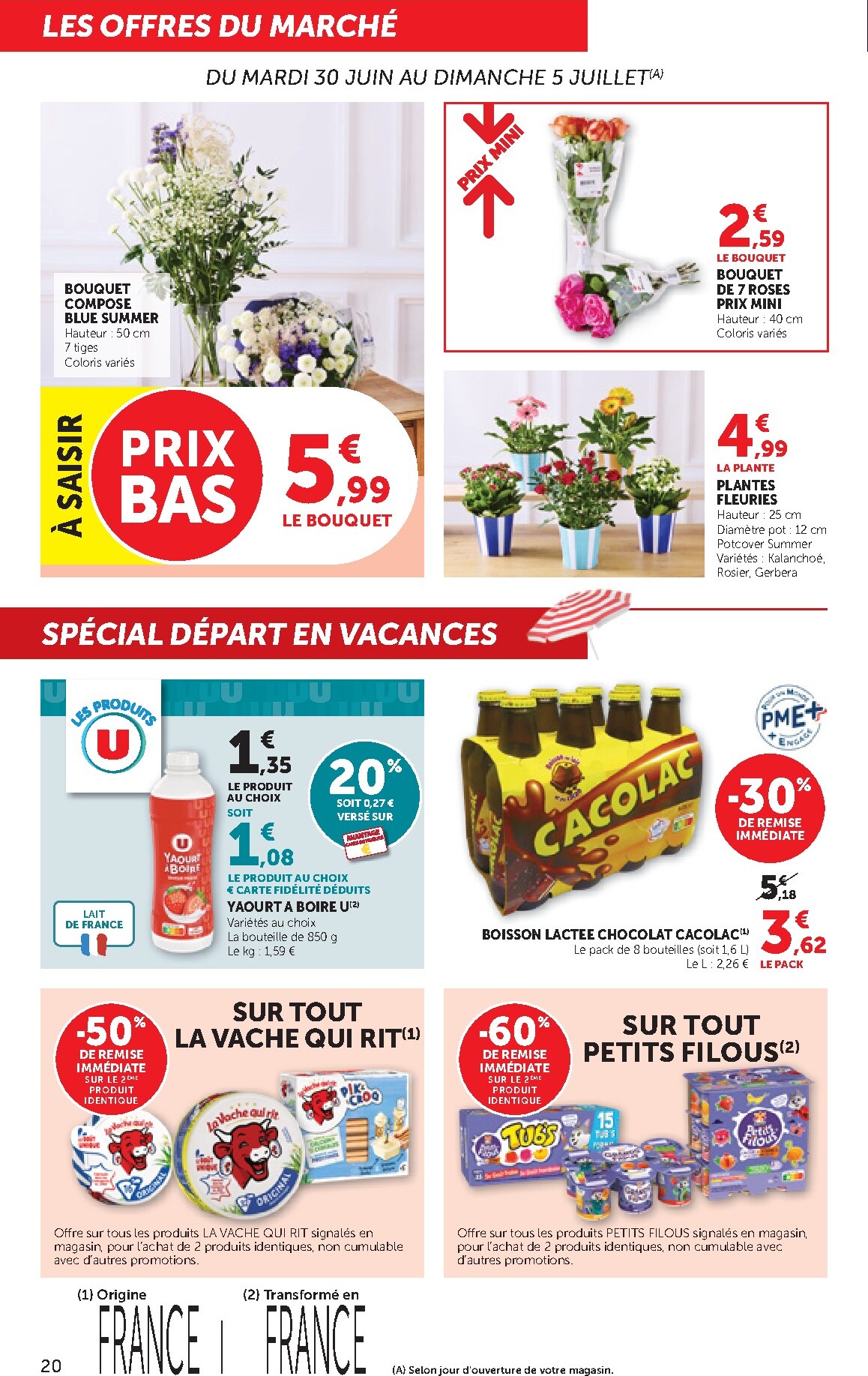 bi1 - Current Bi1 supermarché leaflet valid from du mardi 30/06/2026 to du dimanche 12/07/2026 - page: 20