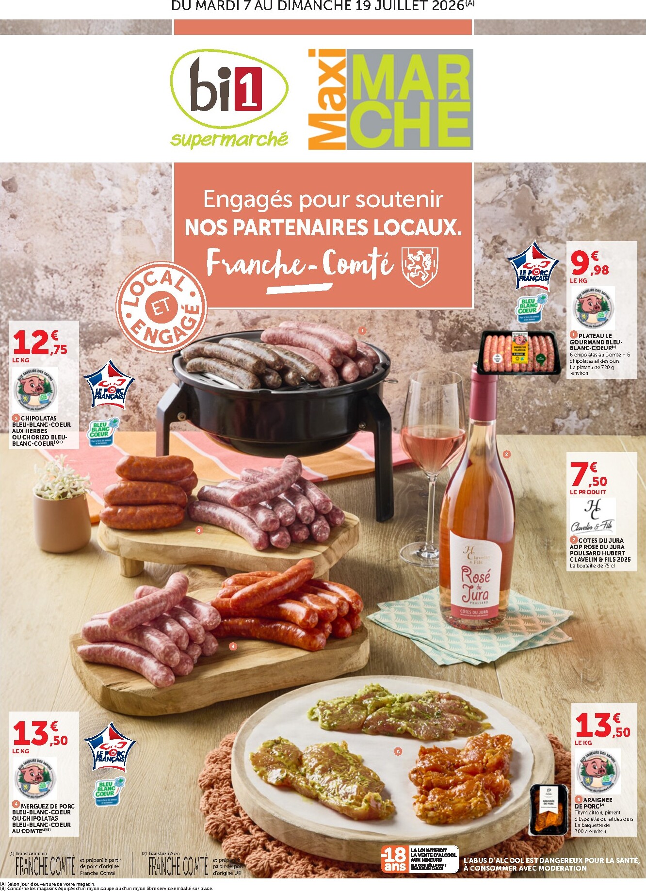 bi1 - Current Bi1 - Maximarché leaflet valid from du mardi 07/07/2026 to du dimanche 19/07/2026