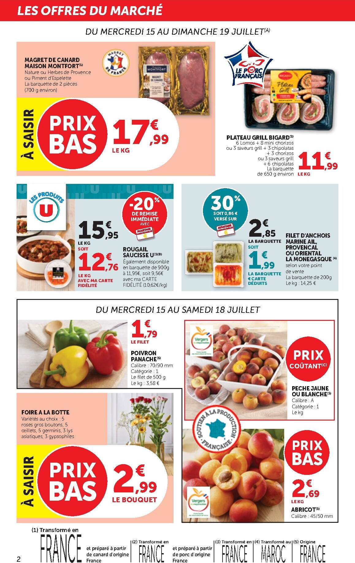 bi1 - Current Bi1 - Supermarché, Maxi Marché leaflet valid from du mercredi 15/07/2026 to du dimanche 26/07/2026 - page: 2