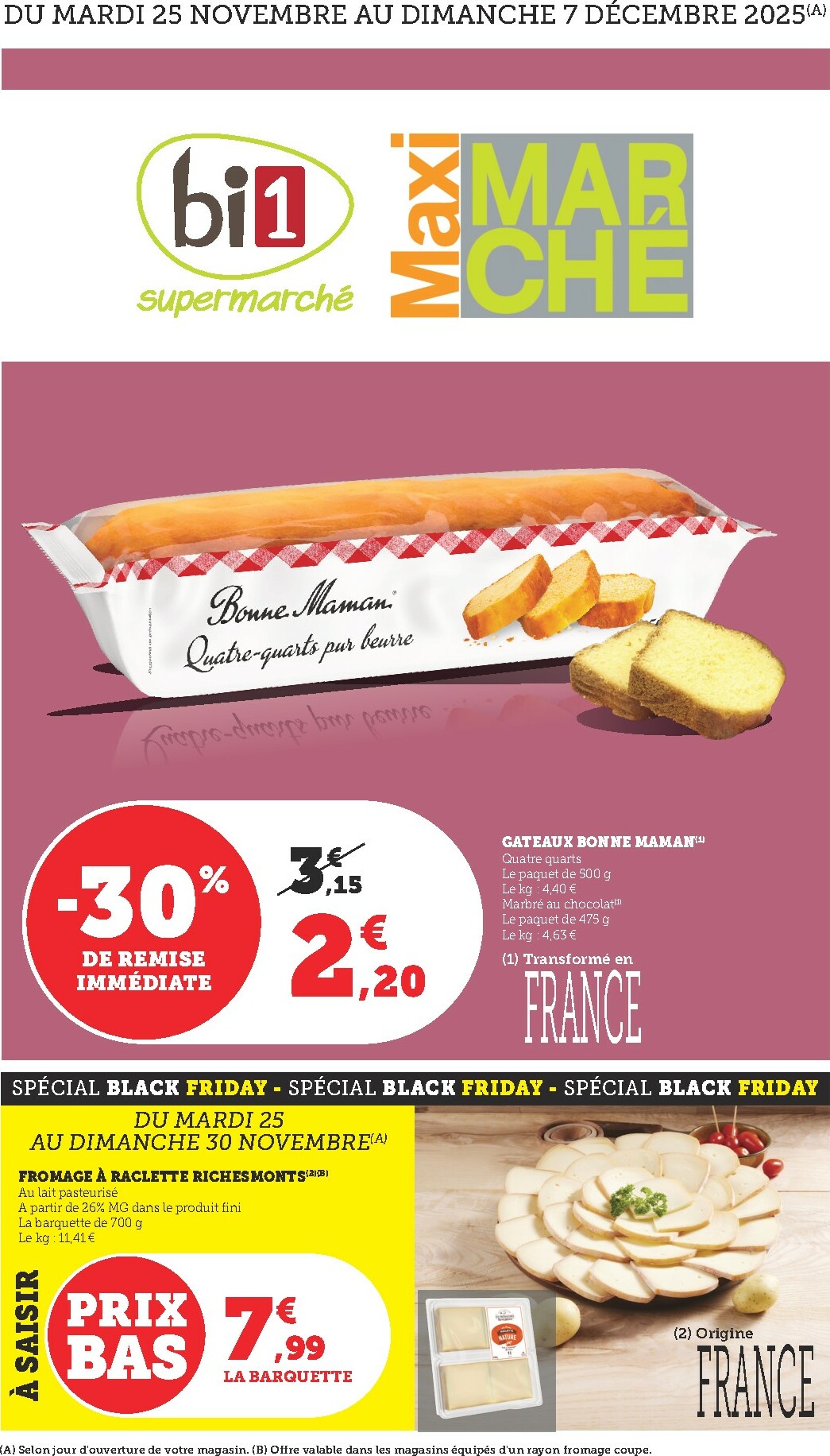 bi1 - Catalogue Bi1 valable du 25/11 au 07/12