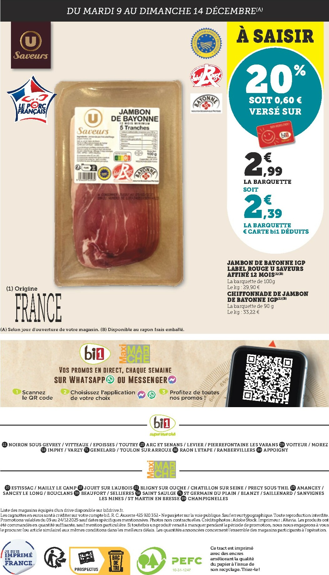 bi1 - Catalogue Bi1 - Noël valable du 09/12 au 24/12 - page: 24