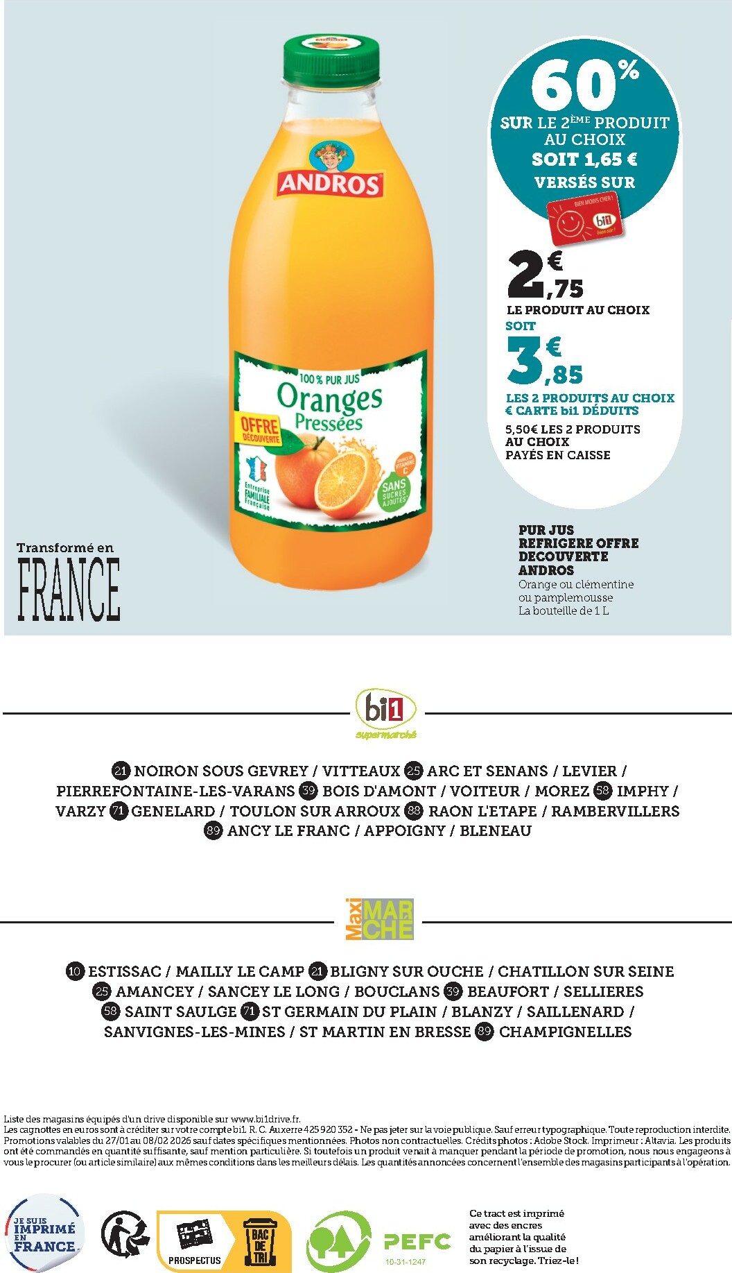 bi1 - Catalogue Bi1 - Maxi valable du 27/01 au 08/02 - page: 10