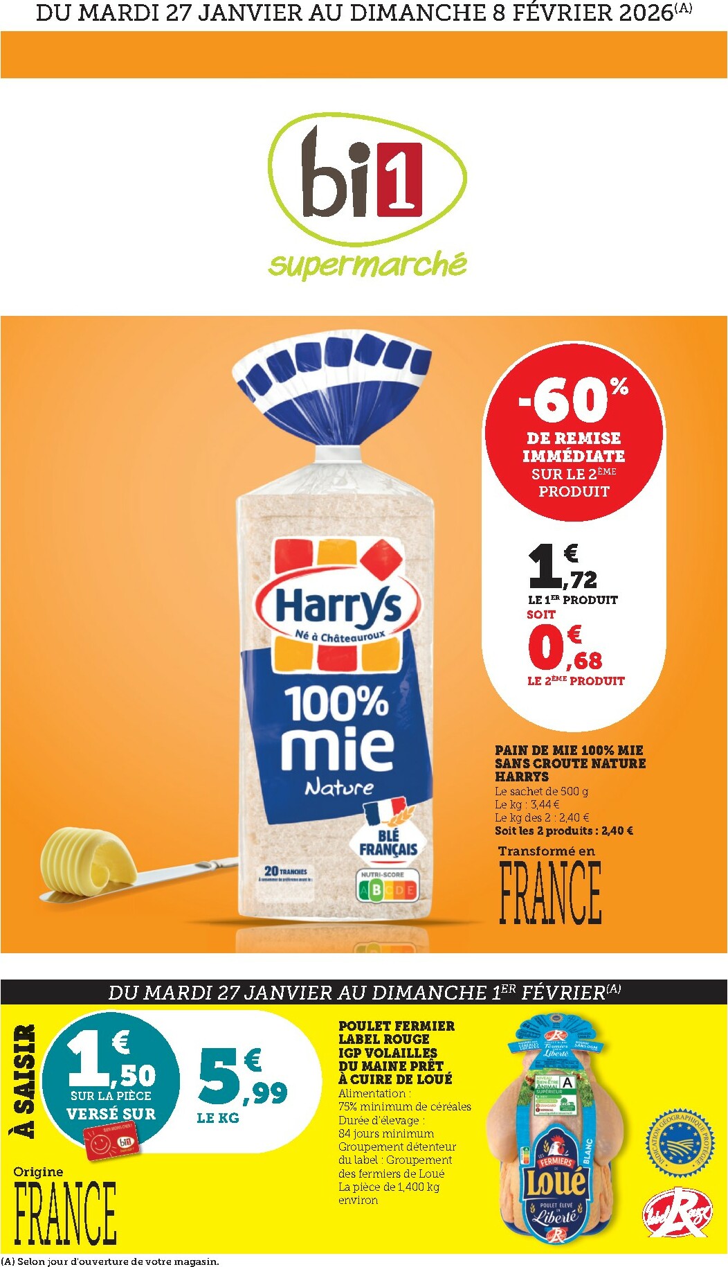 bi1 - Catalogue Bi1 valable du 27/01 au 08/02