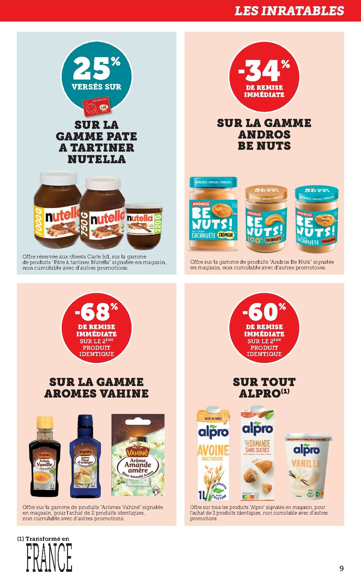 bi1 - Catalogue Bi1 - Supermarché 2 valable du 20/01 au 01/02 - page: 9