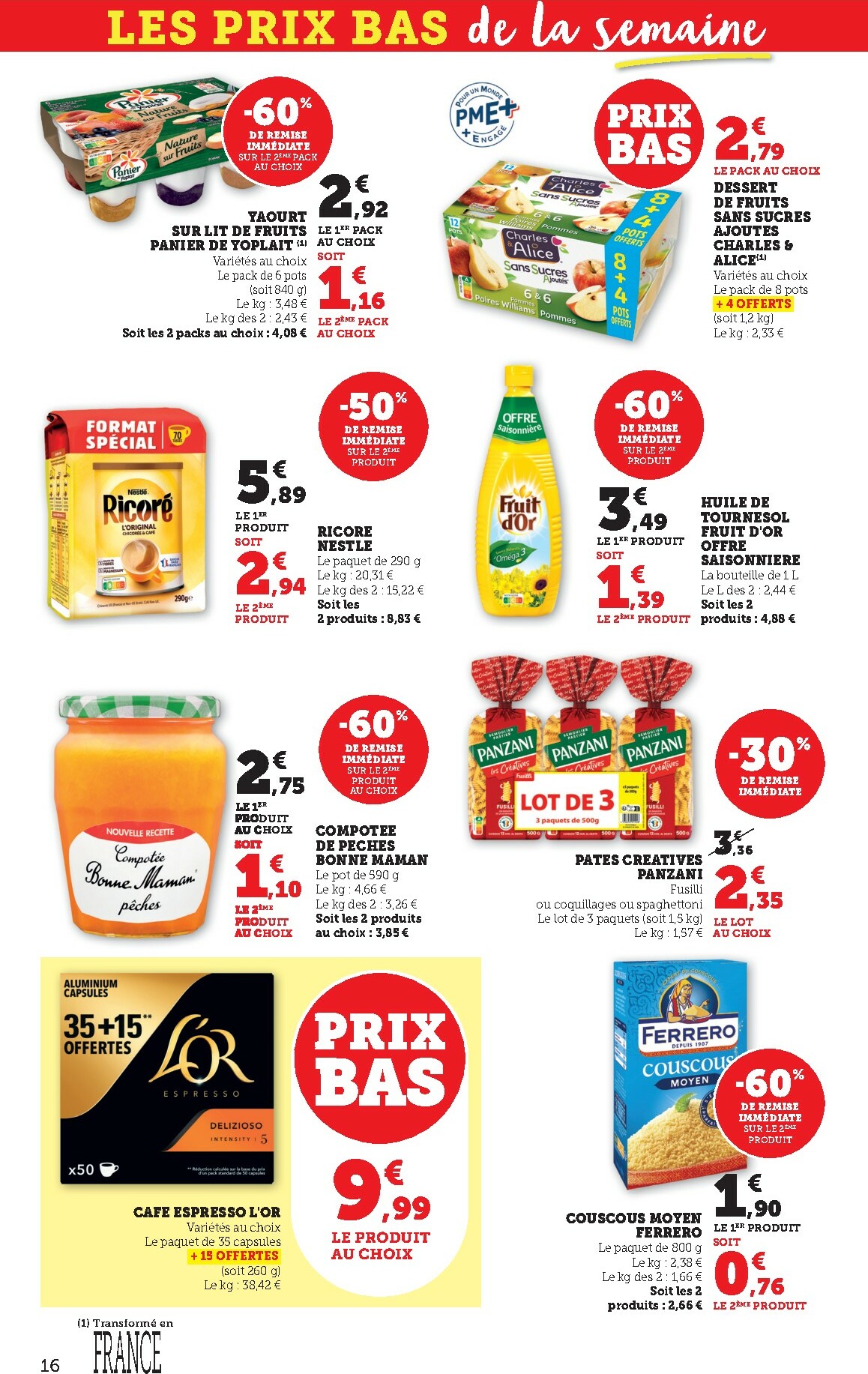 bi1 - Catalogue Bi1 - Supermarché 2 valable du 20/01 au 01/02 - page: 16