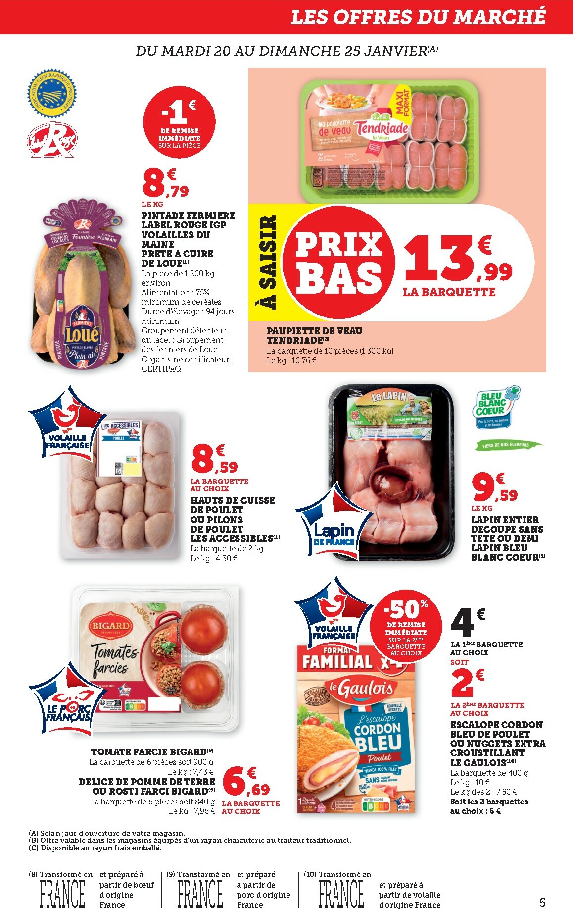 bi1 - Catalogue Bi1 - Supermarché 2 valable du 20/01 au 01/02 - page: 5