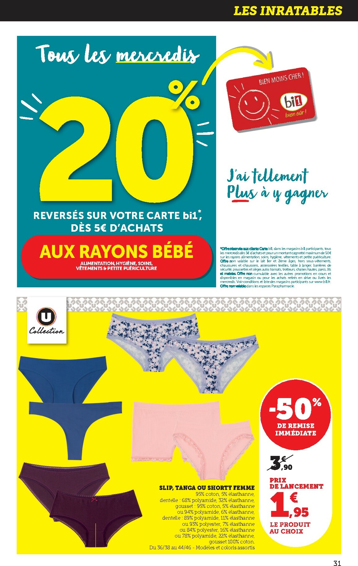bi1 - Catalogue Bi1 - Supermarché valable du 20/01 au 01/02 - page: 31