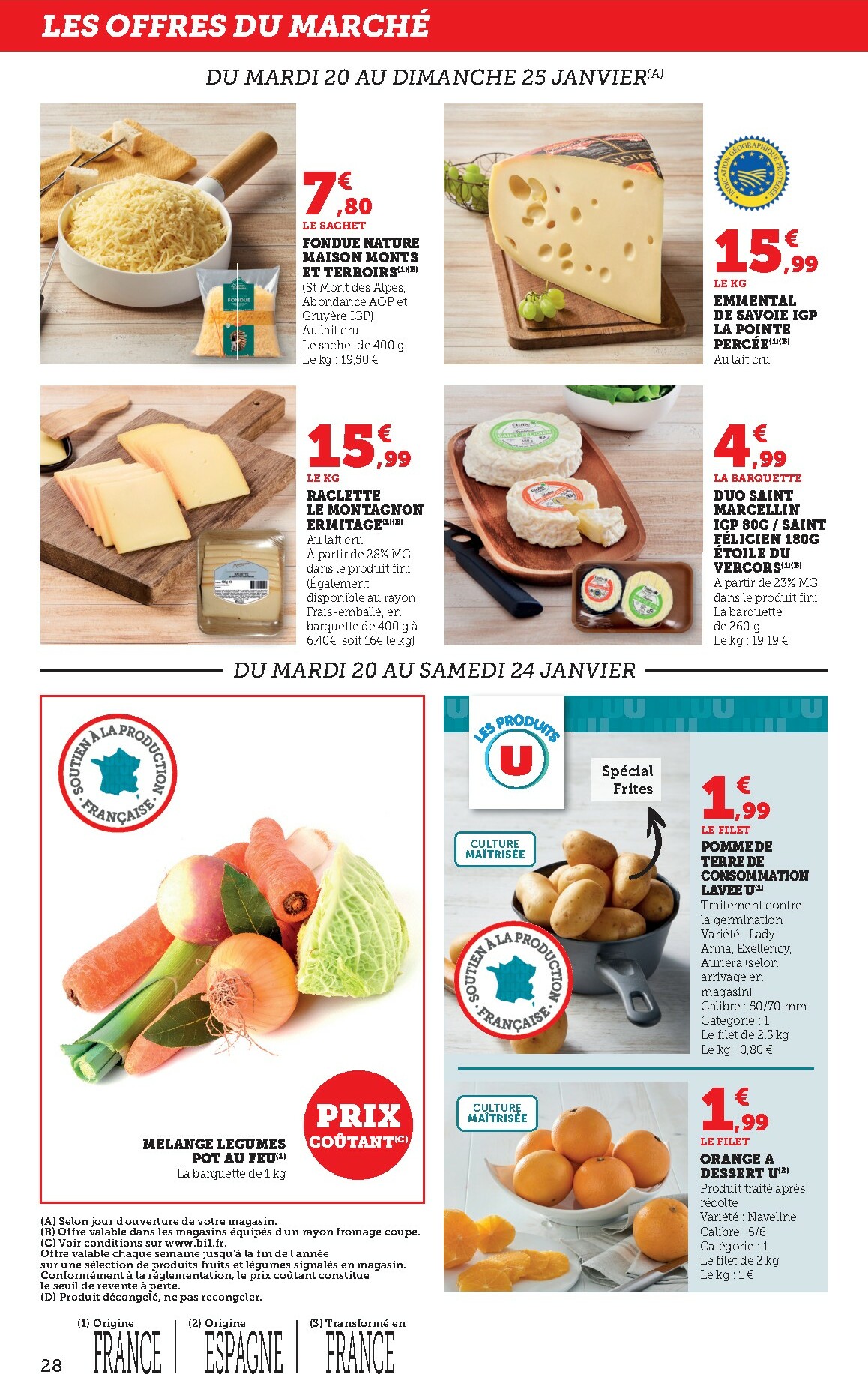 bi1 - Catalogue Bi1 - Supermarché valable du 20/01 au 01/02 - page: 28