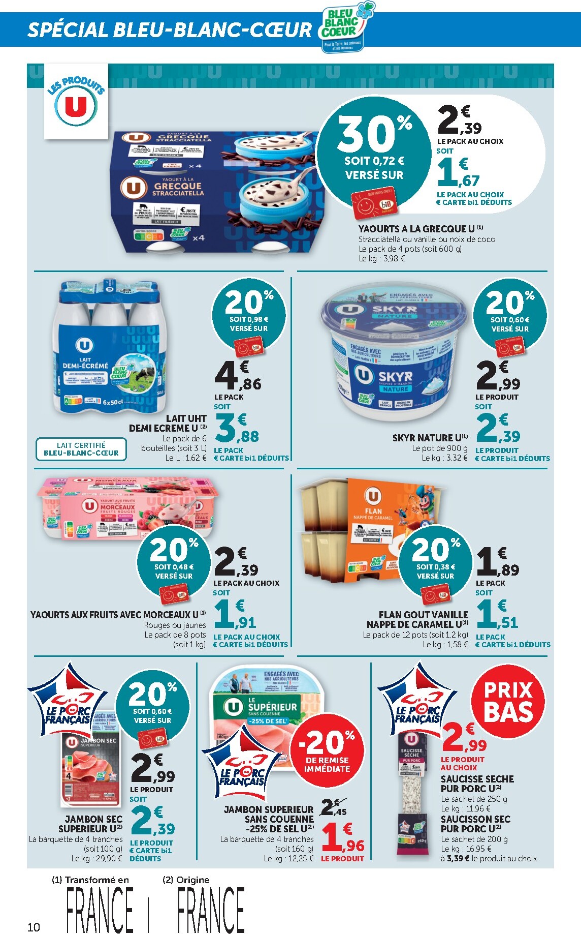 bi1 - Catalogue Bi1 Supermarché - Chaource, Baugy, Voujeaucourt, Lavans-les-Saint-Claude, Salins-les-Bains, La Pacaudière, Lormes, Saint-Pierre-le-Moûtier, La Clayette, Louhans, Verdun-sur-le-Doubs, Ancy-le-Franc, Bléneau valable du 24/02/2026 au 08/03/202 - page: 10