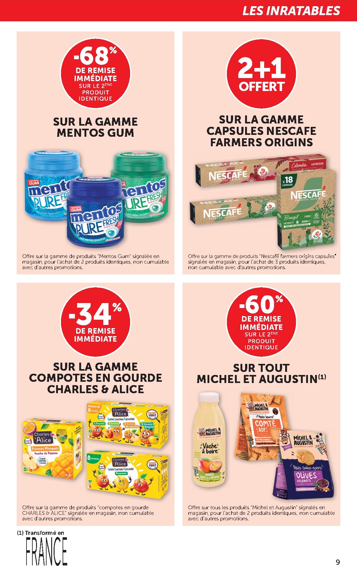 bi1 - Catalogue Bi1 Supermarché - Chaource, Baugy, Voujeaucourt, Lavans-les-Saint-Claude, Salins-les-Bains, La Pacaudière, Lormes, Saint-Pierre-le-Moûtier, La Clayette, Louhans, Verdun-sur-le-Doubs, Ancy-le-Franc, Bléneau valable du 24/02/2026 au 08/03/202 - page: 9