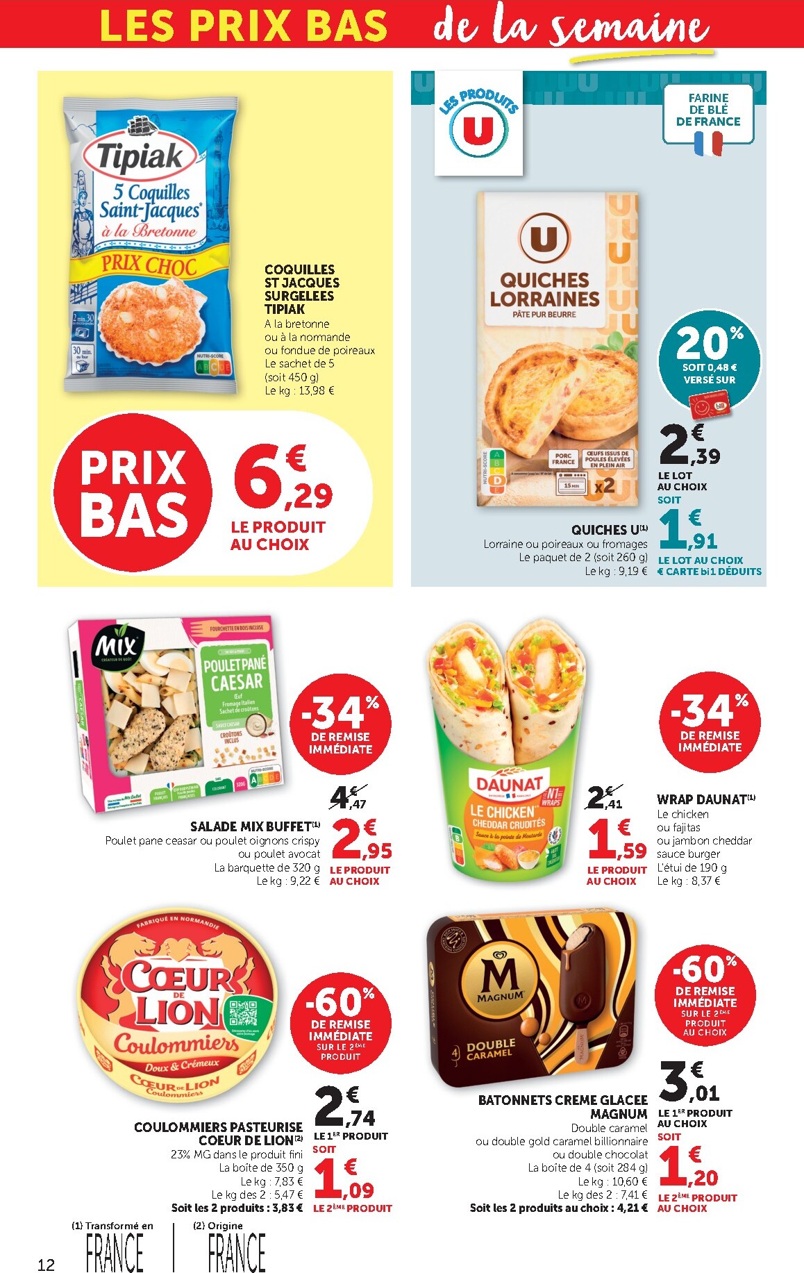 bi1 - Catalogue Bi1 Supermarché - Chaource, Baugy, Voujeaucourt, Lavans-les-Saint-Claude, Salins-les-Bains, La Pacaudière, Lormes, Saint-Pierre-le-Moûtier, La Clayette, Louhans, Verdun-sur-le-Doubs, Ancy-le-Franc, Bléneau valable du 24/02/2026 au 08/03/202 - page: 12