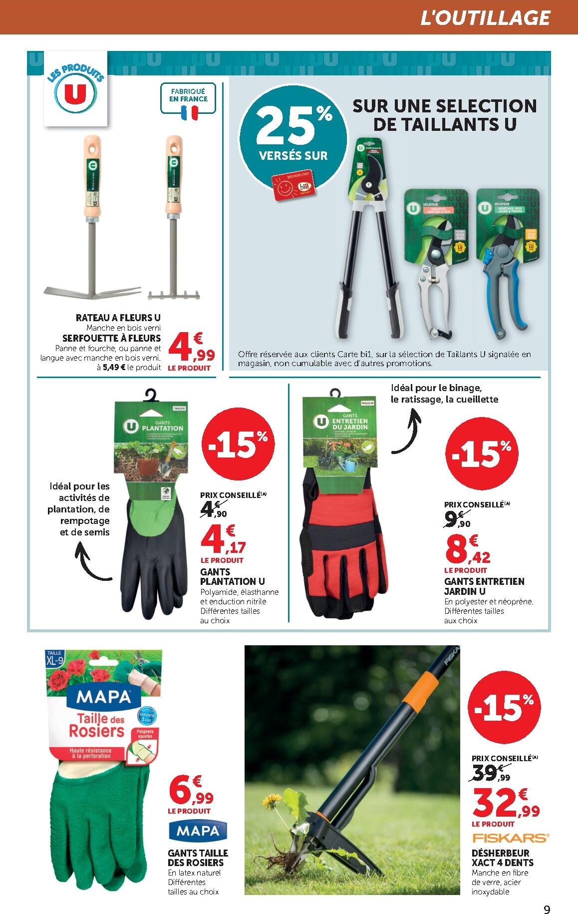 bi1 - Catalogue Bi1 Supermarché - Chaource, Ervy-le-Châtel, La Guerche-sur-l’Aubois, Bligny-sur-Ouche, Voujeaucourt, Lavans-les-Saint-Claude, Saint-Pierre-le-Moûtier, Verdun-sur-le-Doubs, Bléneau, Saint-Fargeau, Vermenton valable du 24/02/2026 au 08/03/202 - page: 9