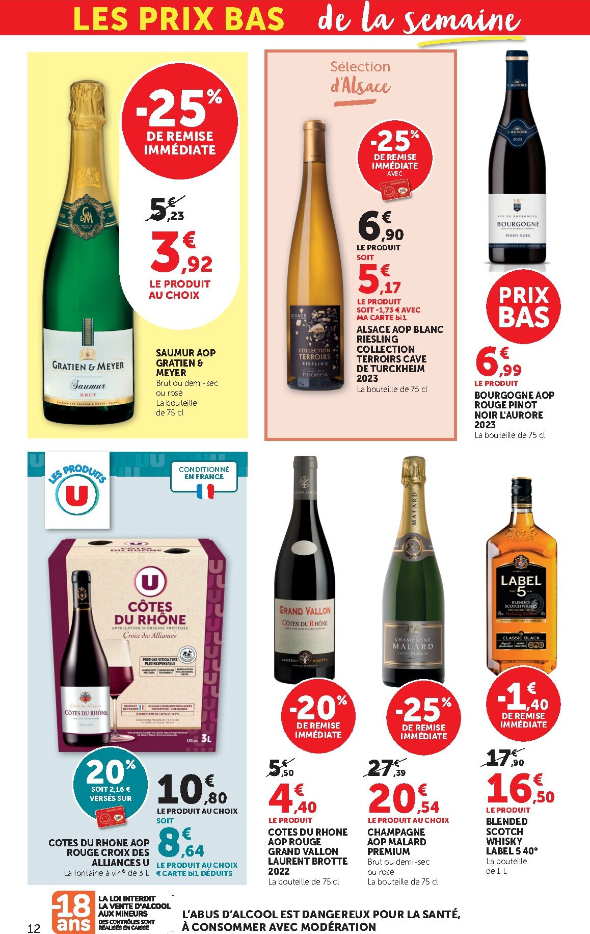 bi1 - Catalogue Bi1 Supermarché - Lurcy-Lévis, Ervy-le-Châtel, La Guerche-sur-l’Aubois, Aiserey, Selongey, Venarey-les-Laumes, Champs-sur-Yonne, Pont-sur-Yonne, Saint-Fargeau, Saint-Georges-sur-Baulche, Vermenton valable du 24/02/2026 au 08/03/2026 - page: 12