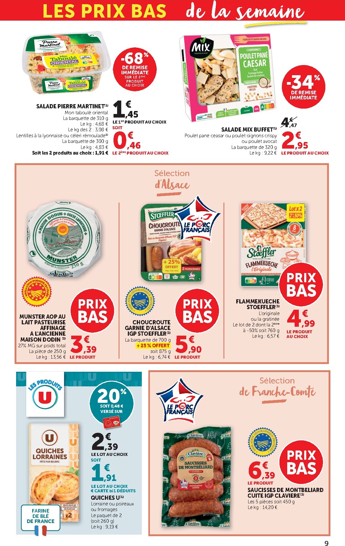 bi1 - Catalogue Bi1 Supermarché - Lurcy-Lévis, Ervy-le-Châtel, La Guerche-sur-l’Aubois, Aiserey, Selongey, Venarey-les-Laumes, Champs-sur-Yonne, Pont-sur-Yonne, Saint-Fargeau, Saint-Georges-sur-Baulche, Vermenton valable du 24/02/2026 au 08/03/2026 - page: 9