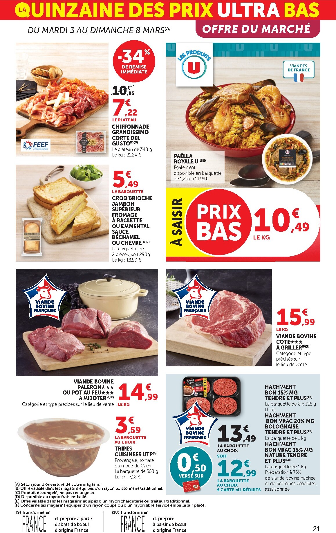 bi1 - Catalogue Bi1 Supermarché - Lurcy-Lévis, Ervy-le-Châtel, La Guerche-sur-l’Aubois, Aiserey, Selongey, Venarey-les-Laumes, Champs-sur-Yonne, Pont-sur-Yonne, Saint-Fargeau, Saint-Georges-sur-Baulche, Vermenton valable du 03/03/2026 au 15/03/2026 - page: 21