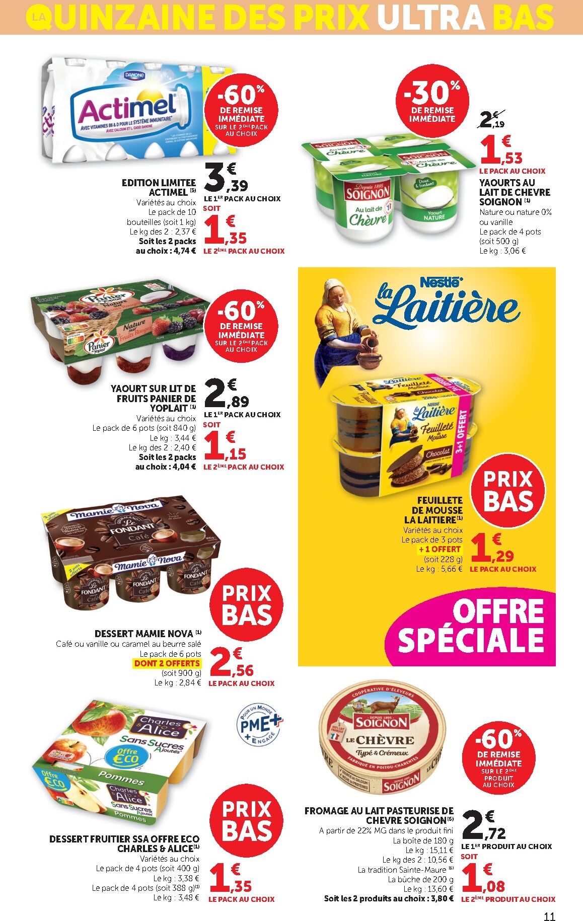 bi1 - Catalogue Bi1 Supermarché - Lurcy-Lévis, Ervy-le-Châtel, La Guerche-sur-l’Aubois, Aiserey, Selongey, Venarey-les-Laumes, Champs-sur-Yonne, Pont-sur-Yonne, Saint-Fargeau, Saint-Georges-sur-Baulche, Vermenton valable du 03/03/2026 au 15/03/2026 - page: 11