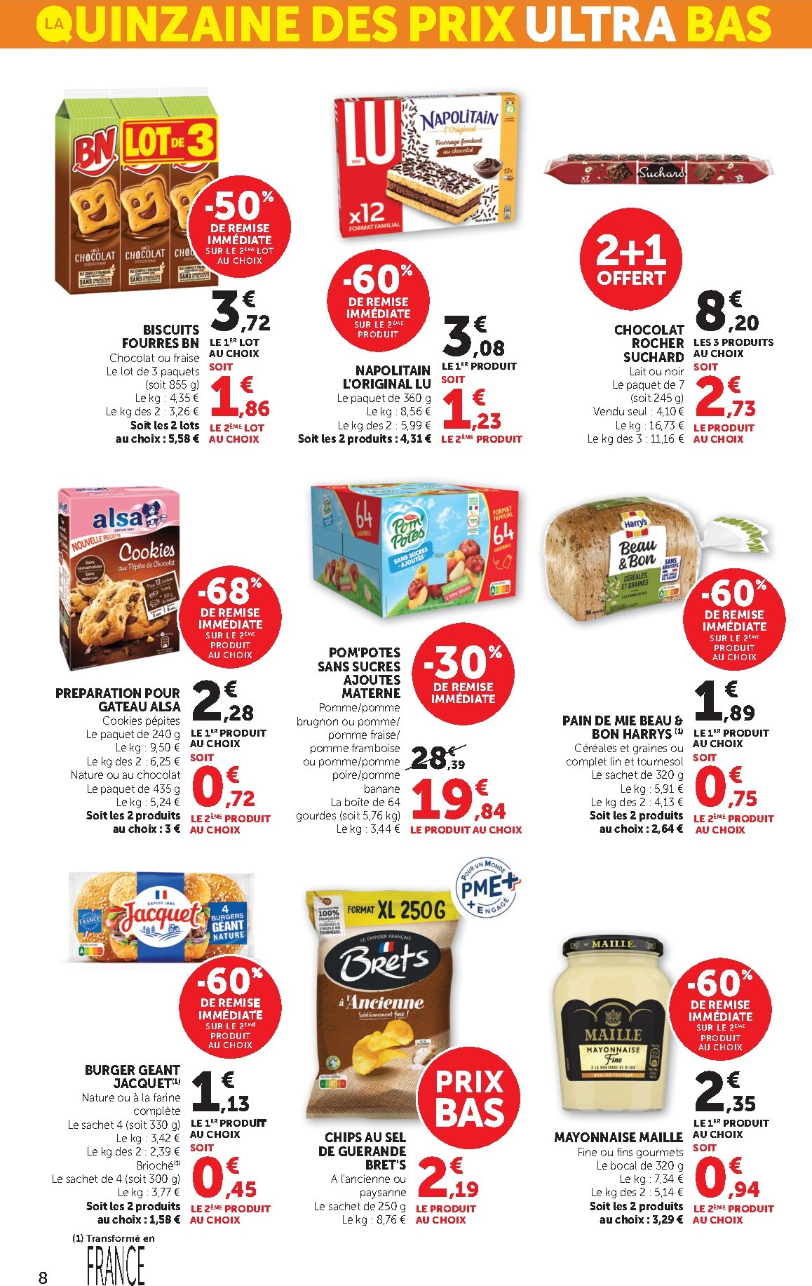 bi1 - Catalogue Bi1 Supermarché - Lurcy-Lévis, Ervy-le-Châtel, La Guerche-sur-l’Aubois, Aiserey, Selongey, Venarey-les-Laumes, Champs-sur-Yonne, Pont-sur-Yonne, Saint-Fargeau, Saint-Georges-sur-Baulche, Vermenton valable du 03/03/2026 au 15/03/2026 - page: 8