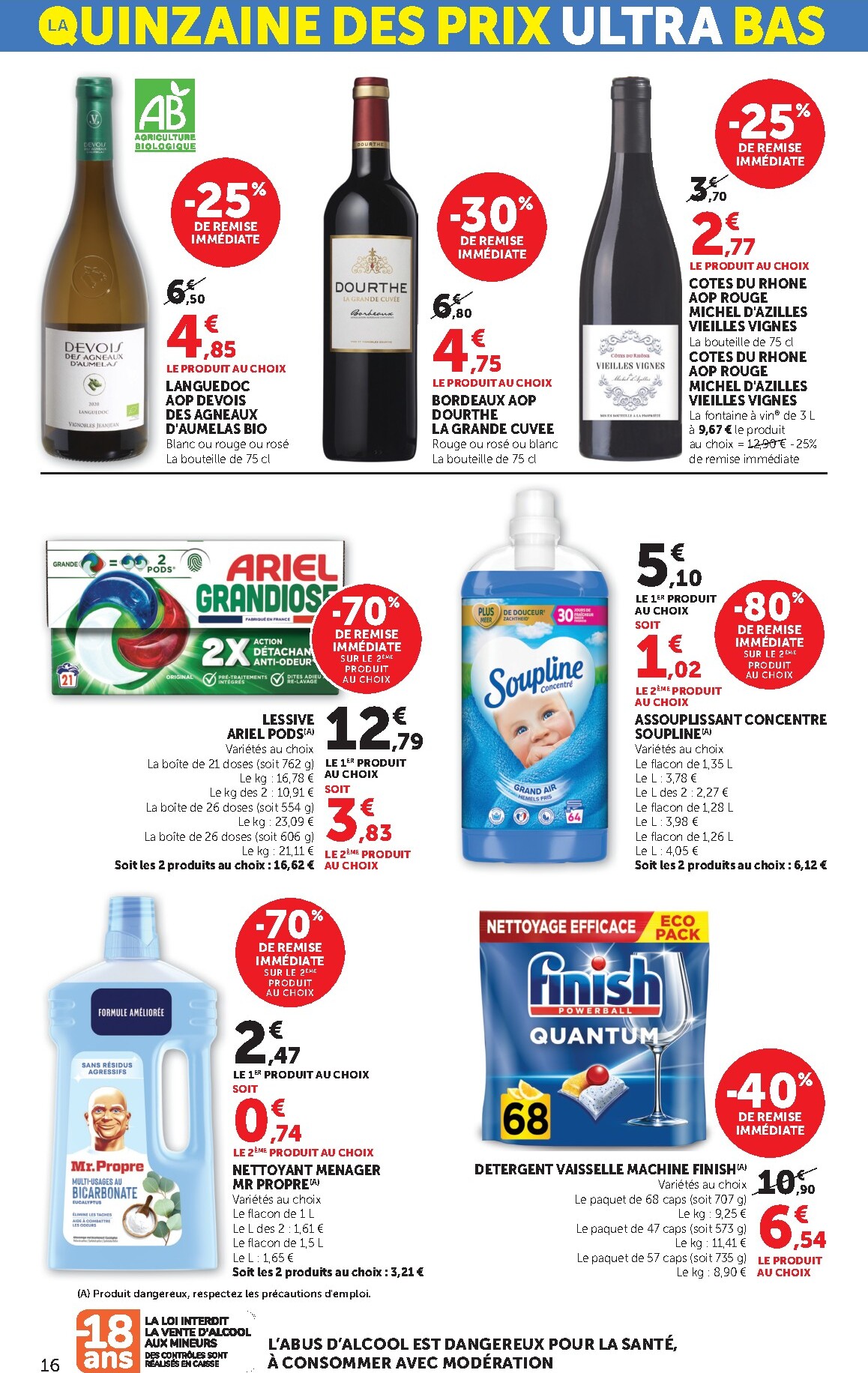 bi1 - Catalogue Bi1 Supermarché - Chaource, Voujeaucourt, Lavans-les-Saint-Claude, Salins-les-Bains, La Pacaudière, Lormes, Saint-Pierre-le-Moûtier, La Clayette, Louhans, Verdun-sur-le-Doubs, Ancy-le-Franc, Bléneau valable du 03/03/2026 au 15/03/2026 - page: 16