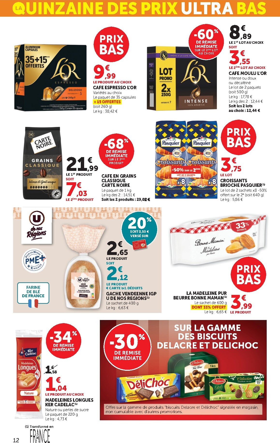 bi1 - Catalogue Bi1 Supermarché - Chaource, Voujeaucourt, Lavans-les-Saint-Claude, Salins-les-Bains, La Pacaudière, Lormes, Saint-Pierre-le-Moûtier, La Clayette, Louhans, Verdun-sur-le-Doubs, Ancy-le-Franc, Bléneau valable du 03/03/2026 au 15/03/2026 - page: 12