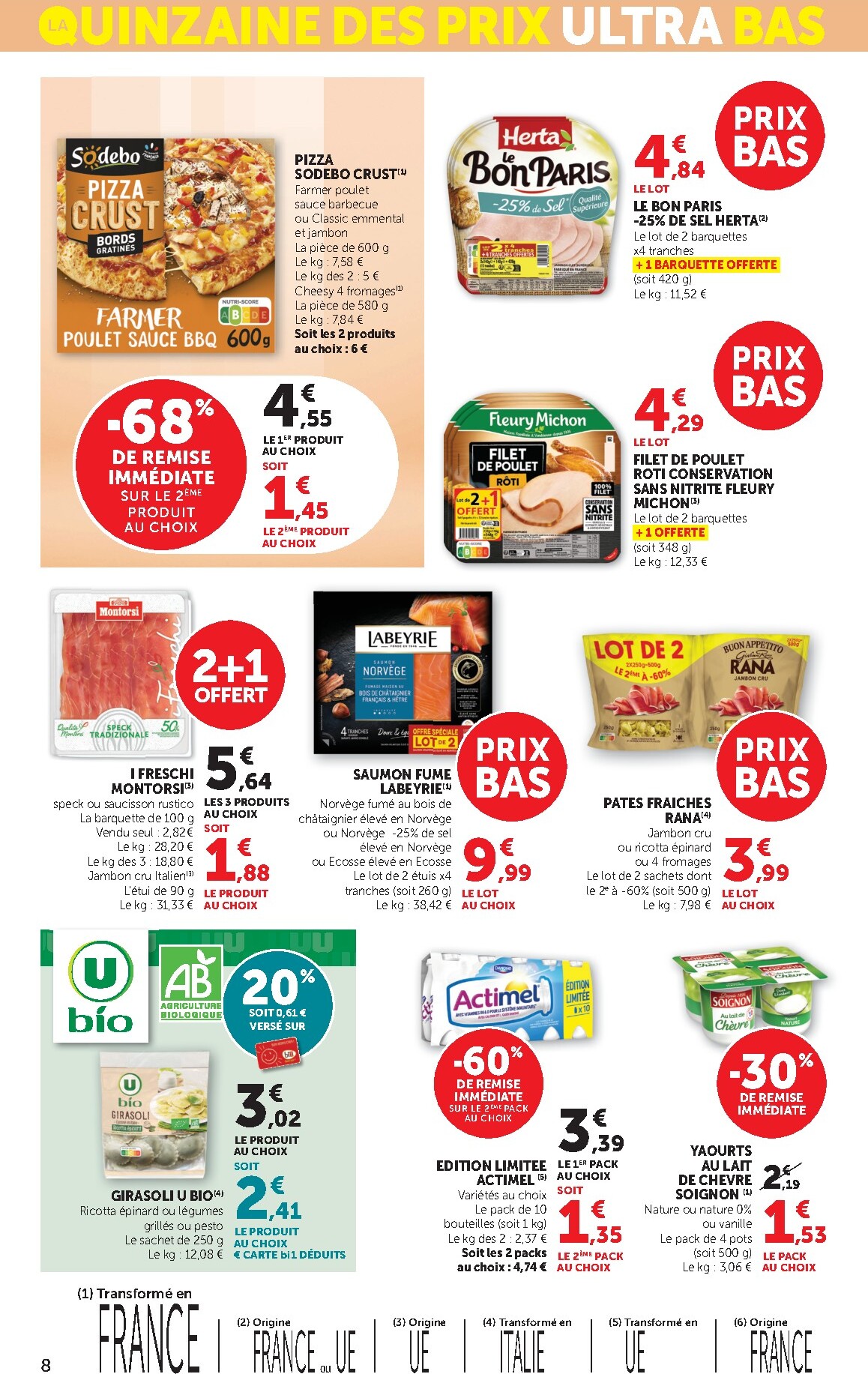 bi1 - Catalogue Bi1 Supermarché - Chaource, Voujeaucourt, Lavans-les-Saint-Claude, Salins-les-Bains, La Pacaudière, Lormes, Saint-Pierre-le-Moûtier, La Clayette, Louhans, Verdun-sur-le-Doubs, Ancy-le-Franc, Bléneau valable du 03/03/2026 au 15/03/2026 - page: 8