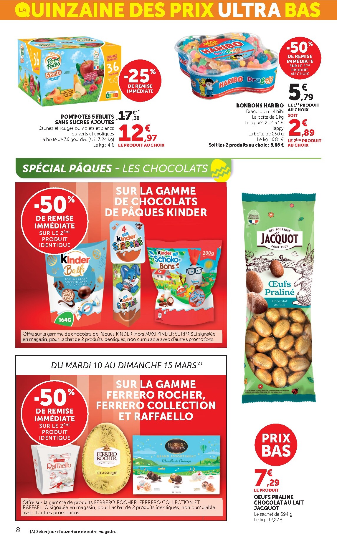 bi1 - Catalogue Bi1 Supermarché - Lurcy-Lévis, Ervy-le-Châtel, La Guerche-sur-l’Aubois, Aiserey, Selongey, Venarey-les-Laumes, Champs-sur-Yonne, Pont-sur-Yonne, Saint-Fargeau, Saint-Georges-sur-Baulche, Vermenton valable du 10/03/2026 au 22/03/2026 - page: 8