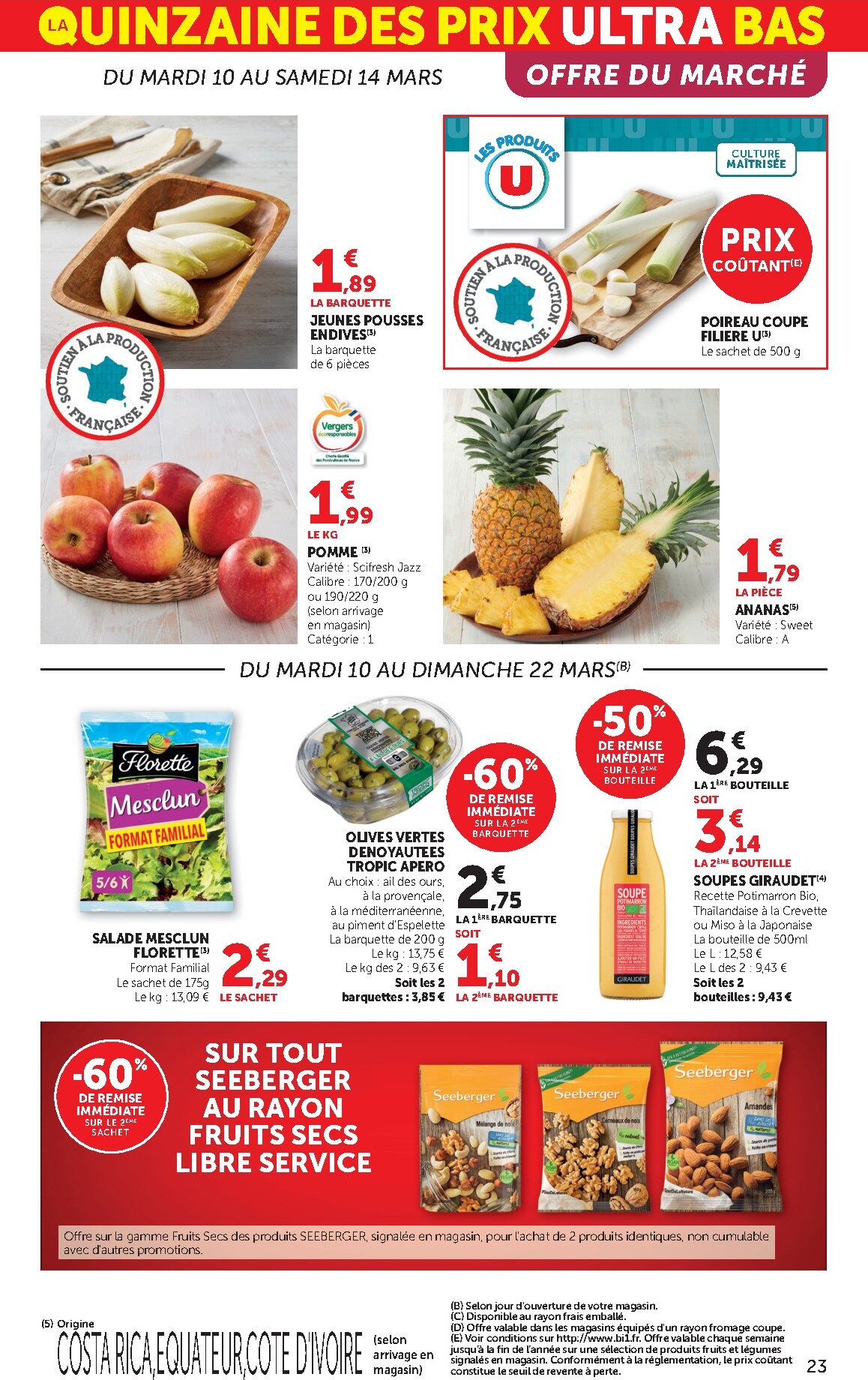 bi1 - Catalogue Bi1 Supermarché - Lurcy-Lévis, Ervy-le-Châtel, La Guerche-sur-l’Aubois, Aiserey, Selongey, Venarey-les-Laumes, Champs-sur-Yonne, Pont-sur-Yonne, Saint-Fargeau, Saint-Georges-sur-Baulche, Vermenton valable du 10/03/2026 au 22/03/2026 - page: 23