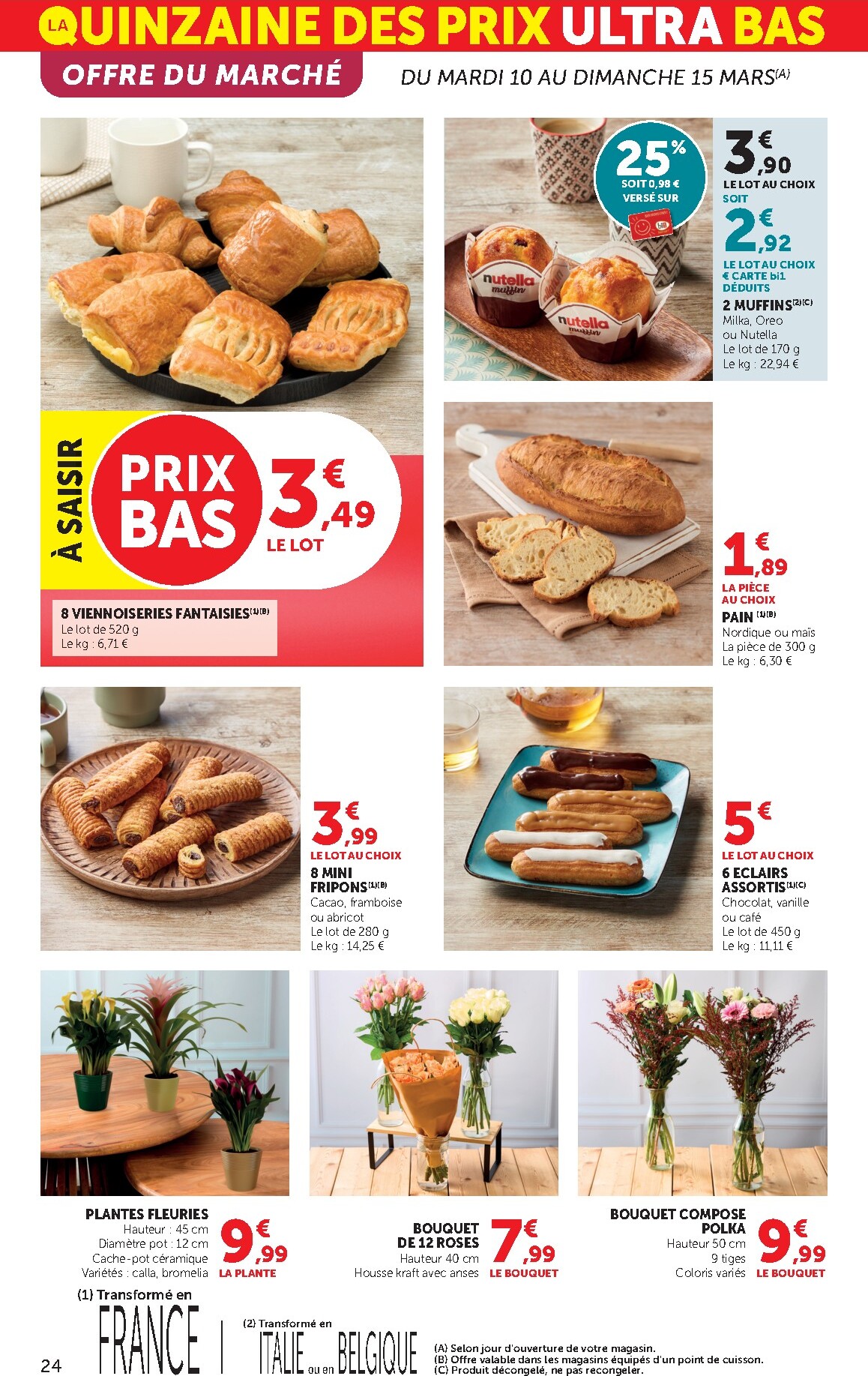 bi1 - Catalogue Bi1 Supermarché - Lurcy-Lévis, Ervy-le-Châtel, La Guerche-sur-l’Aubois, Aiserey, Selongey, Venarey-les-Laumes, Champs-sur-Yonne, Pont-sur-Yonne, Saint-Fargeau, Saint-Georges-sur-Baulche, Vermenton valable du 10/03/2026 au 22/03/2026 - page: 24