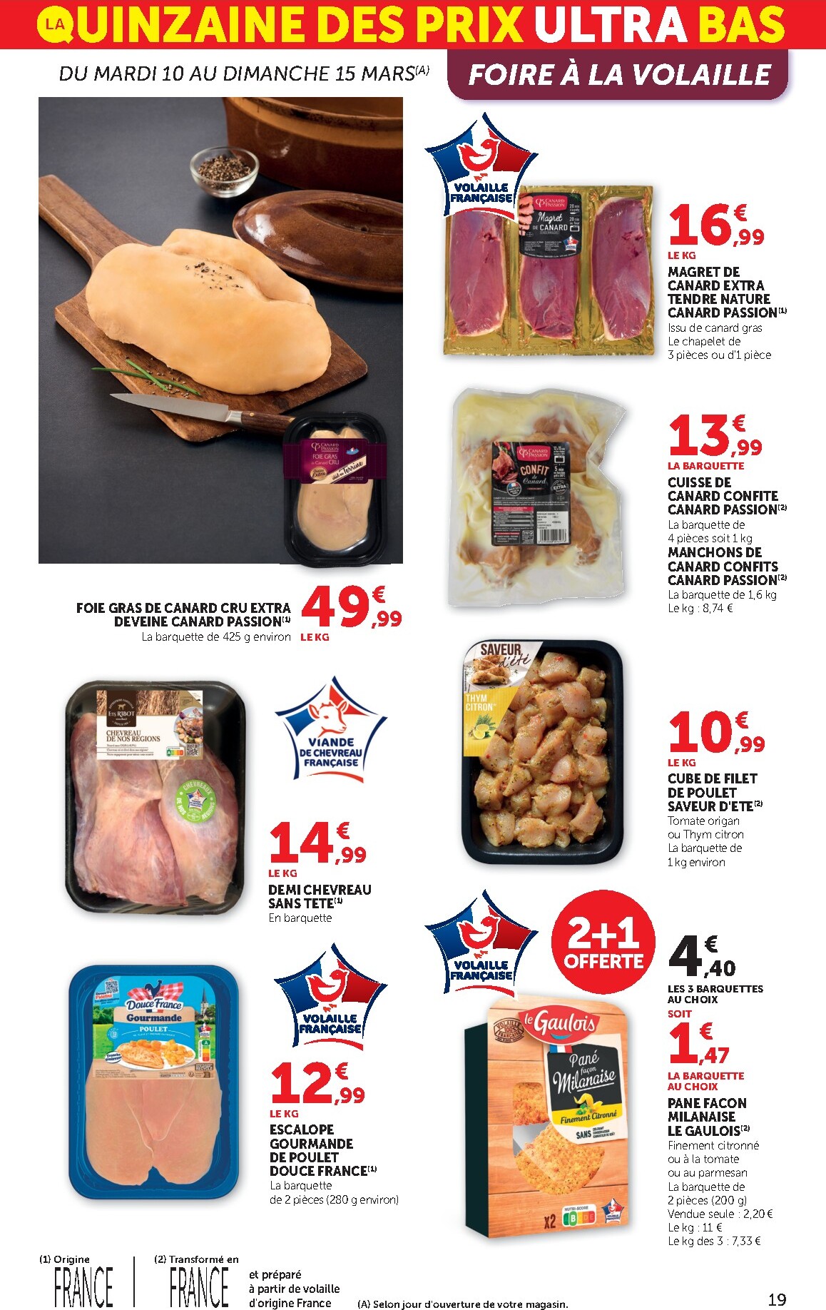 bi1 - Catalogue Bi1 Supermarché - Lurcy-Lévis, Ervy-le-Châtel, La Guerche-sur-l’Aubois, Aiserey, Selongey, Venarey-les-Laumes, Champs-sur-Yonne, Pont-sur-Yonne, Saint-Fargeau, Saint-Georges-sur-Baulche, Vermenton valable du 10/03/2026 au 22/03/2026 - page: 19