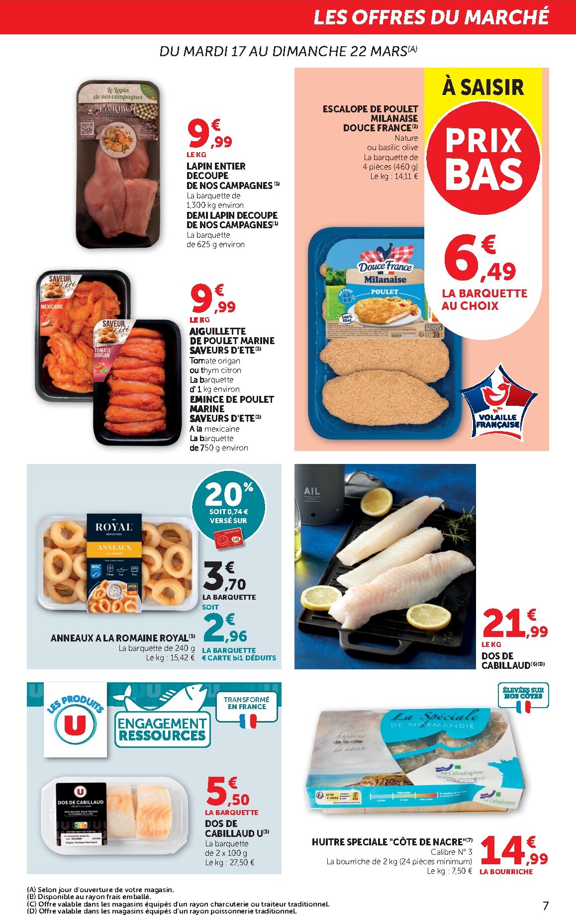 bi1 - Catalogue Bi1 Supermarché - Chaource, Voujeaucourt, Lavans-les-Saint-Claude, Salins-les-Bains, La Pacaudière, Lormes, Saint-Pierre-le-Moûtier, La Clayette, Louhans, Verdun-sur-le-Doubs, Ancy-le-Franc, Bléneau valable du 17/03/2026 au 29/03/2026 - page: 7